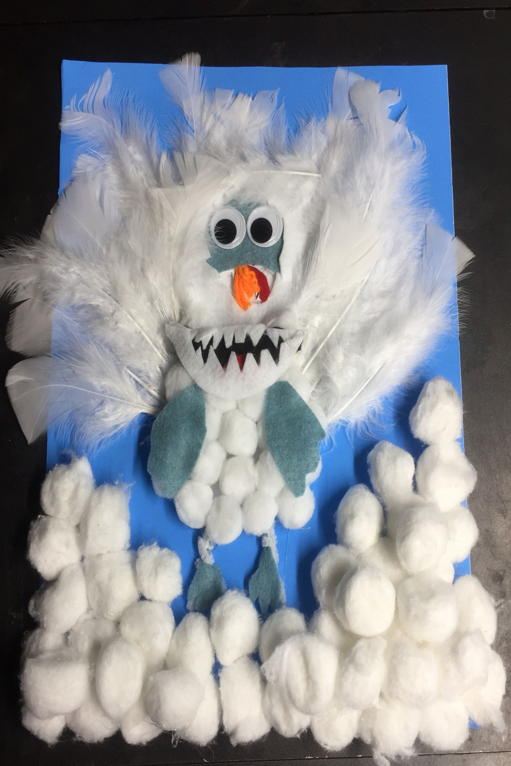 Abominable snowman turkey disguise  Turkey disguise project