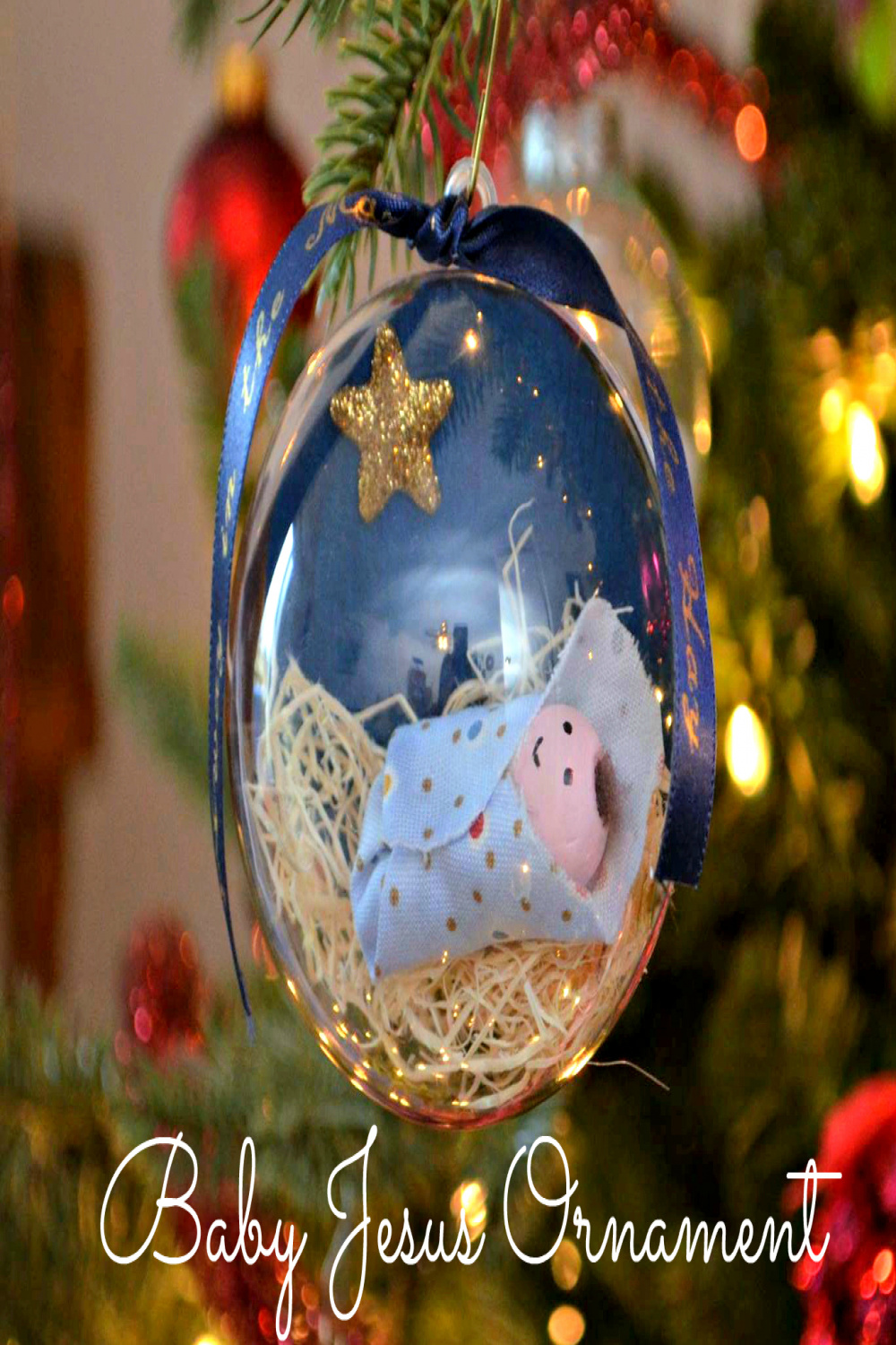 Baby Jesus Ornament-One Artsy Mama