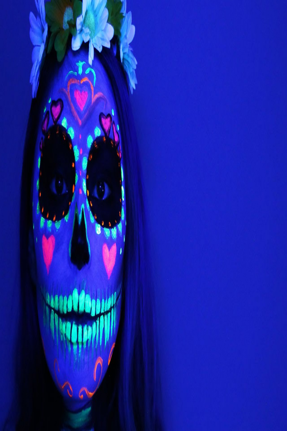 Black Light Sugar Skull ♥ Tutorial