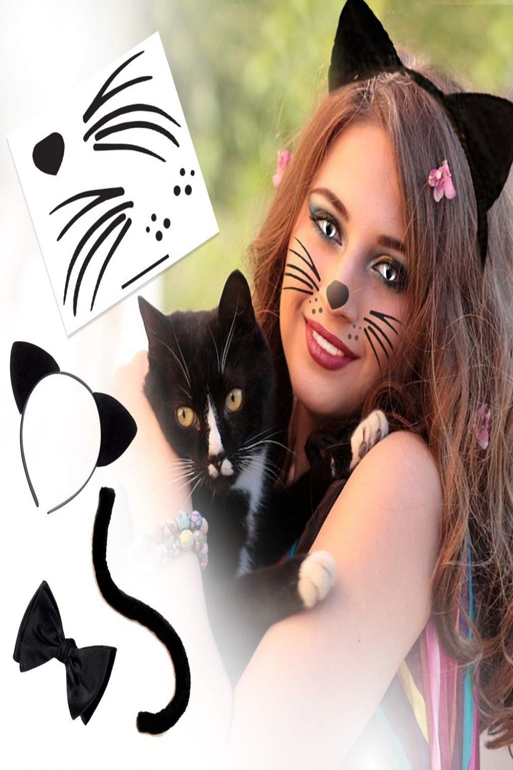 Cat Style Kit Temporary Tattoos  Skin Safe  MADE IN THE USA Removable