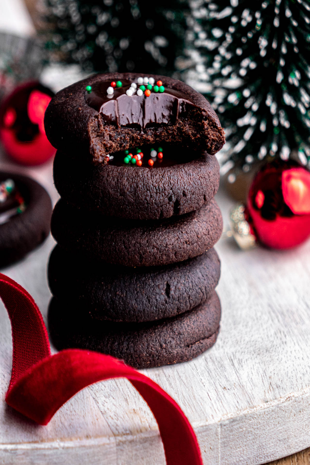 Chocolate Thumbprint Cookies