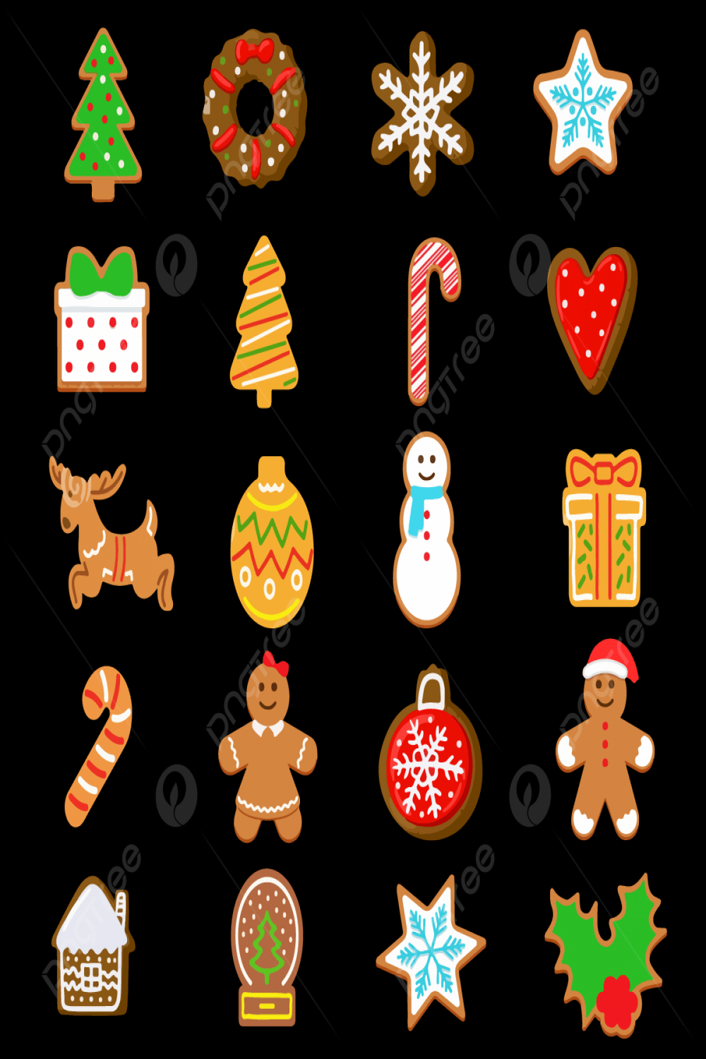 Christmas Cookies PNG Transparent Images Free Download  Vector