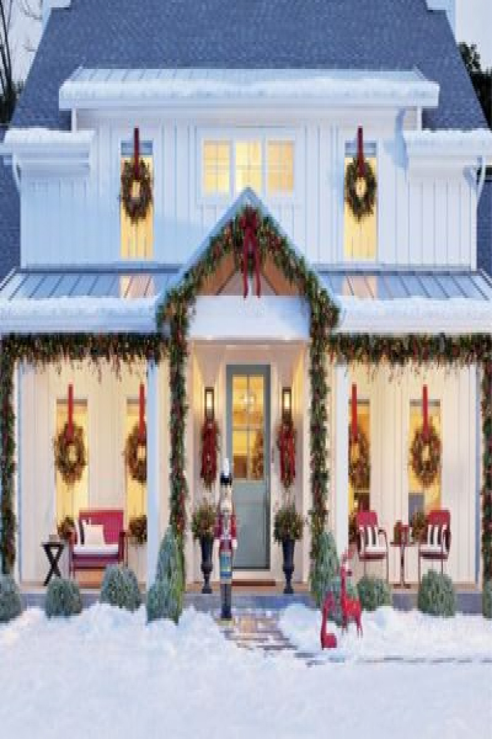 Christmas Porch Decorations:  Holly Jolly Looks - Grandin Road Blog