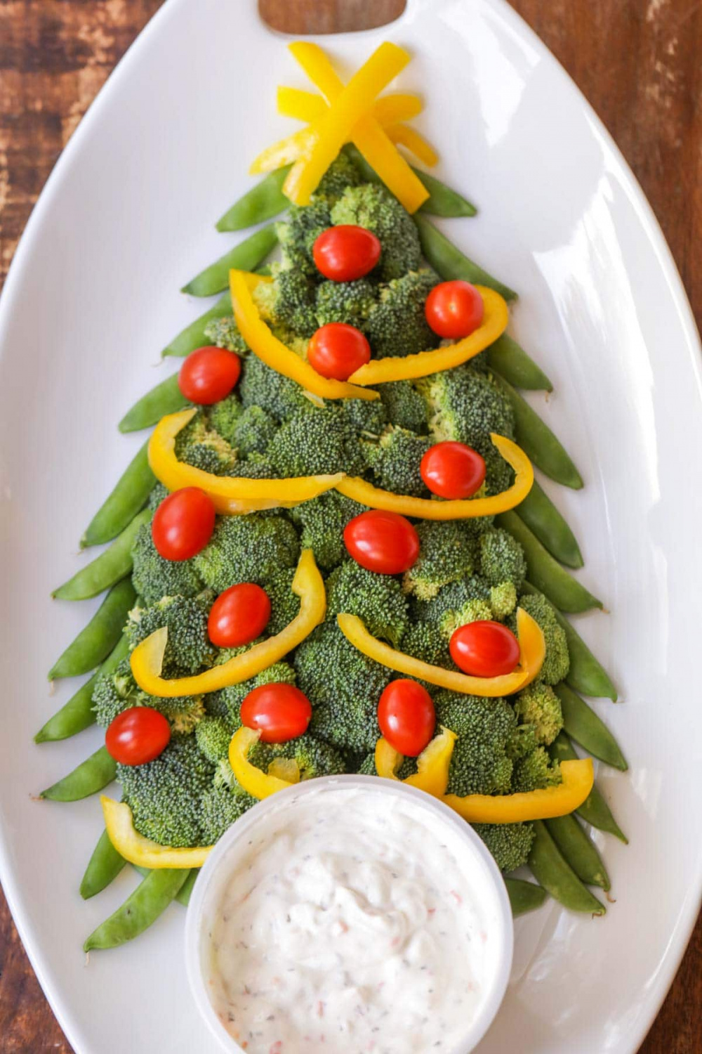 Christmas Tree Veggie Platter Recipe