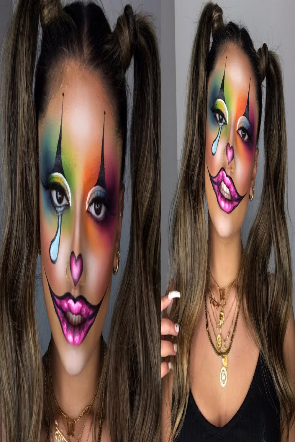 COLOURFUL CLOWN HALLOWEEN MAKEUP TUTORIAL