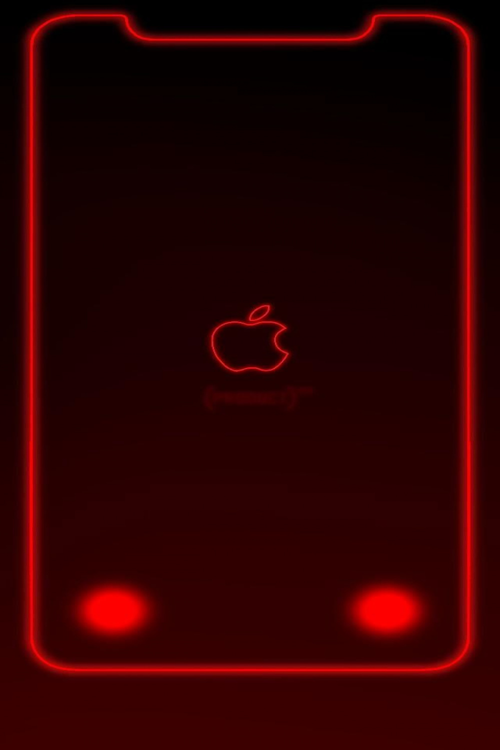 Custom iPhone XR Product Red wallpaper I whipped up  Apple logo