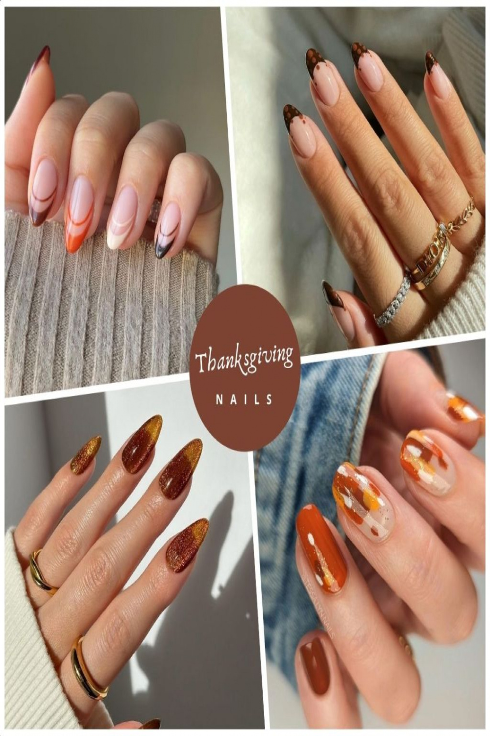 Cute Thanksgiving Nails Ideas and Nail Art Designs for