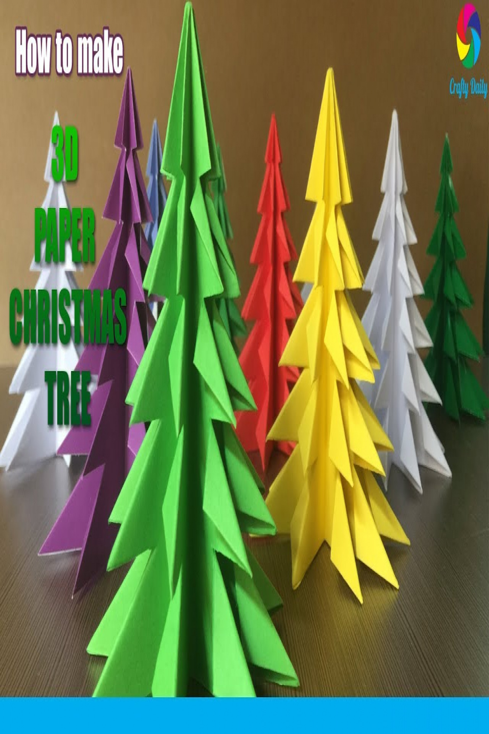 D Paper Christmas Tree  How to Make a D Paper Xmas Tree DIY Tutorial