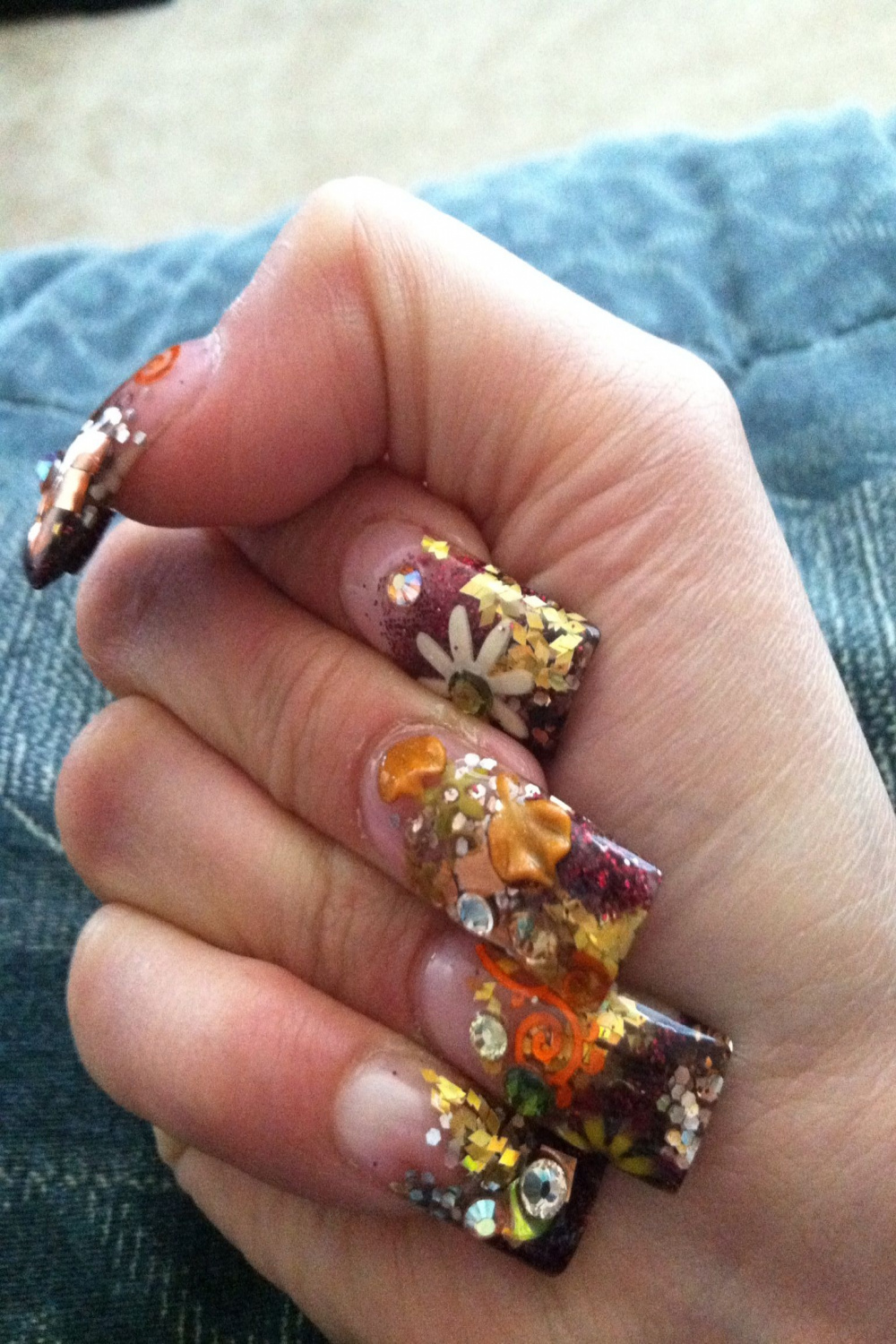 D Thanksgiving Nails By: Doris  Thanksgiving nails, Thanksgiving