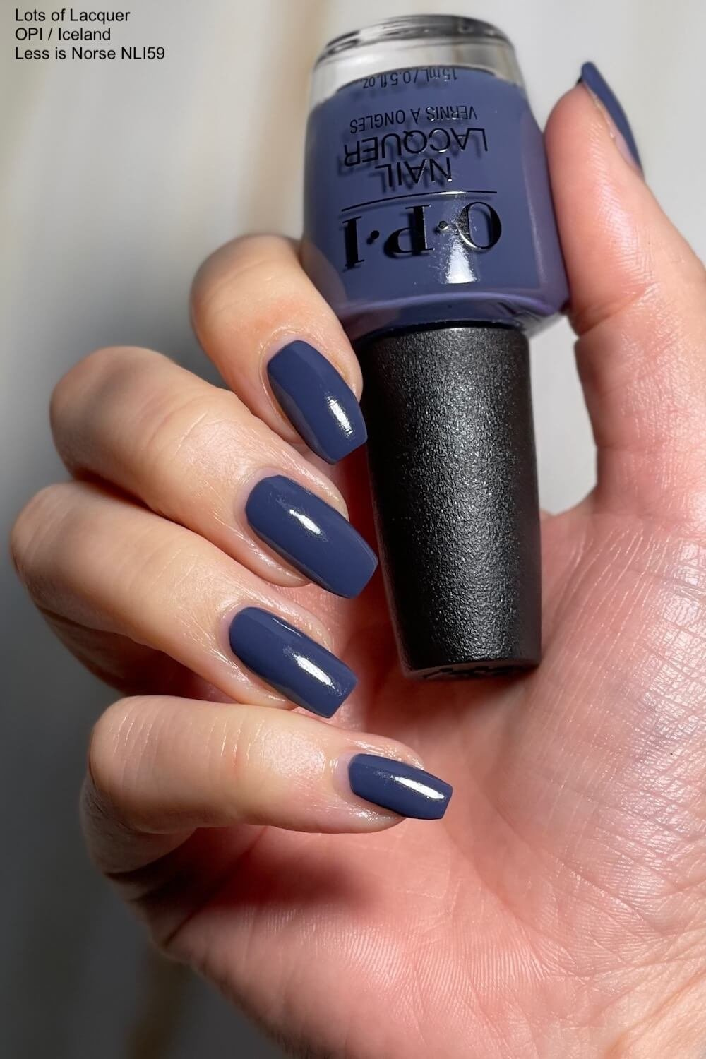 Dark Blue Winter Nails — Lots of Lacquer