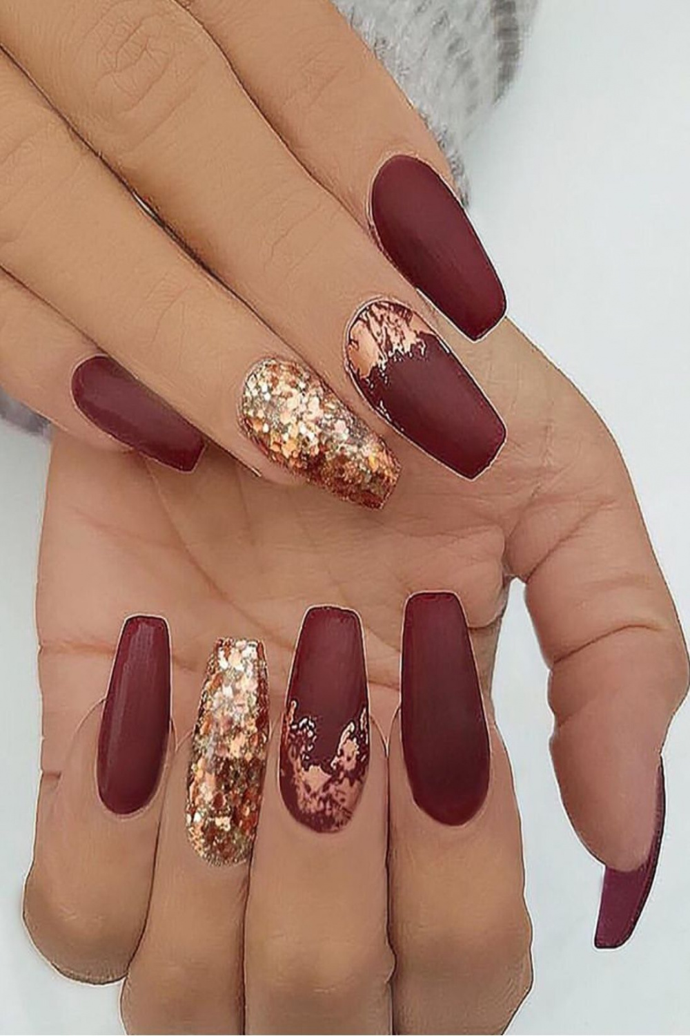 Dashing Maroon Nails For Fall  - The Glossychic  Maroon