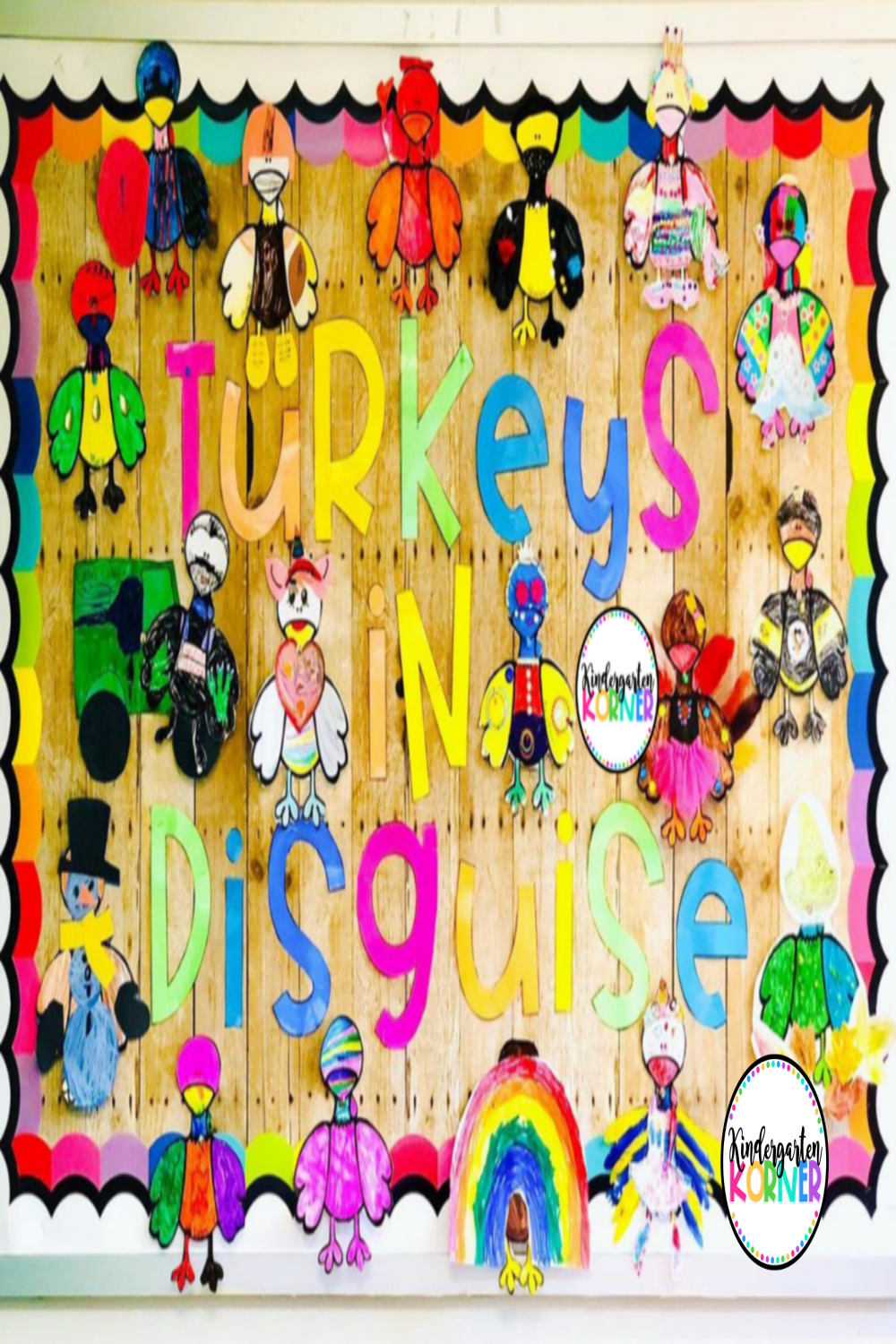 Disguise a Turkey  Thanksgiving Bulletin Board & Family Project