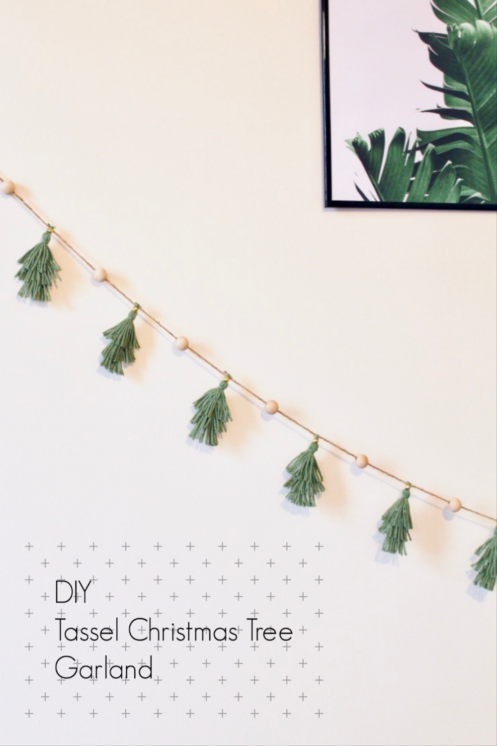 DIY Tassel Christmas Tree Garland  The Beetique