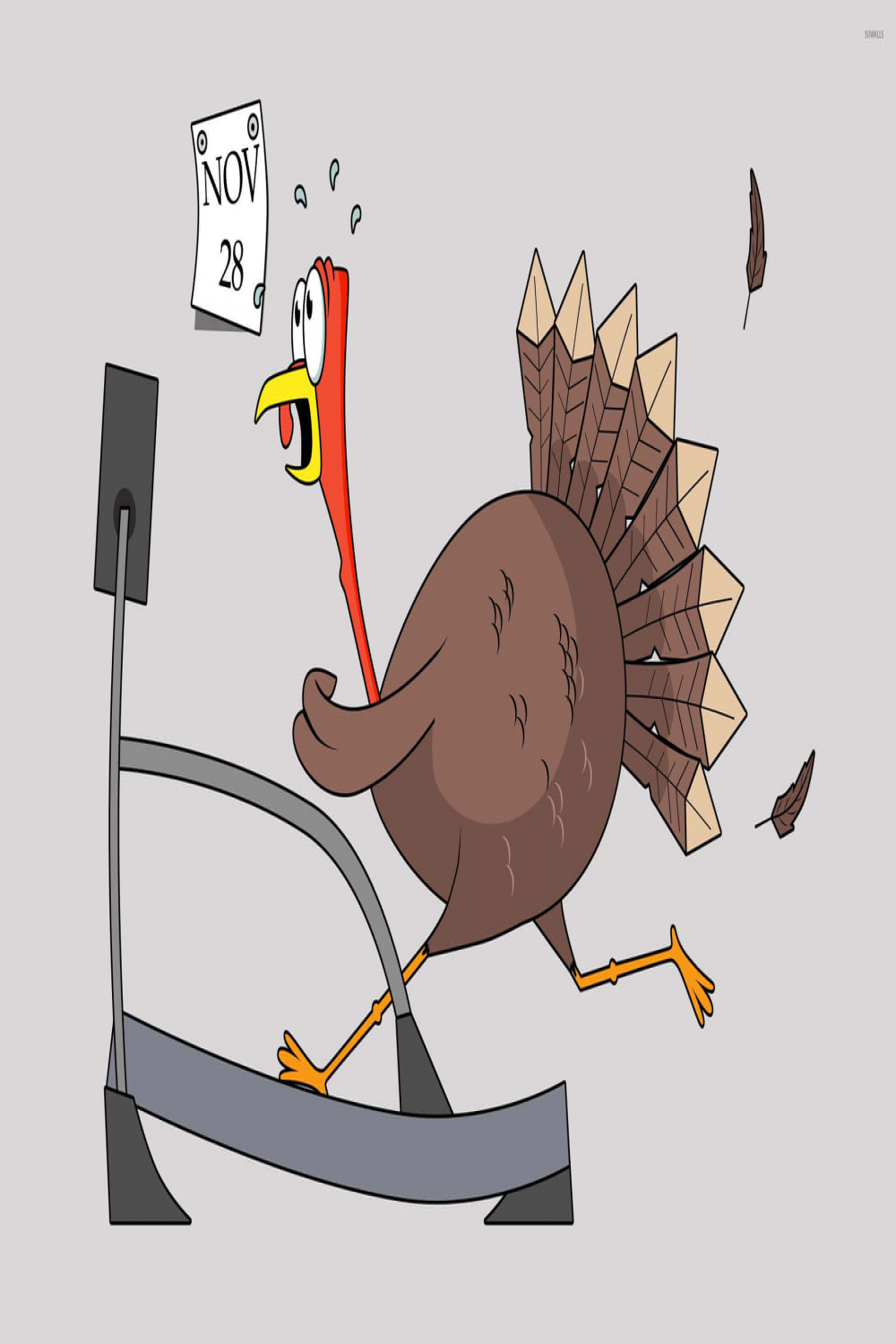 Download Funny Thanksgiving Running November  Wallpaper