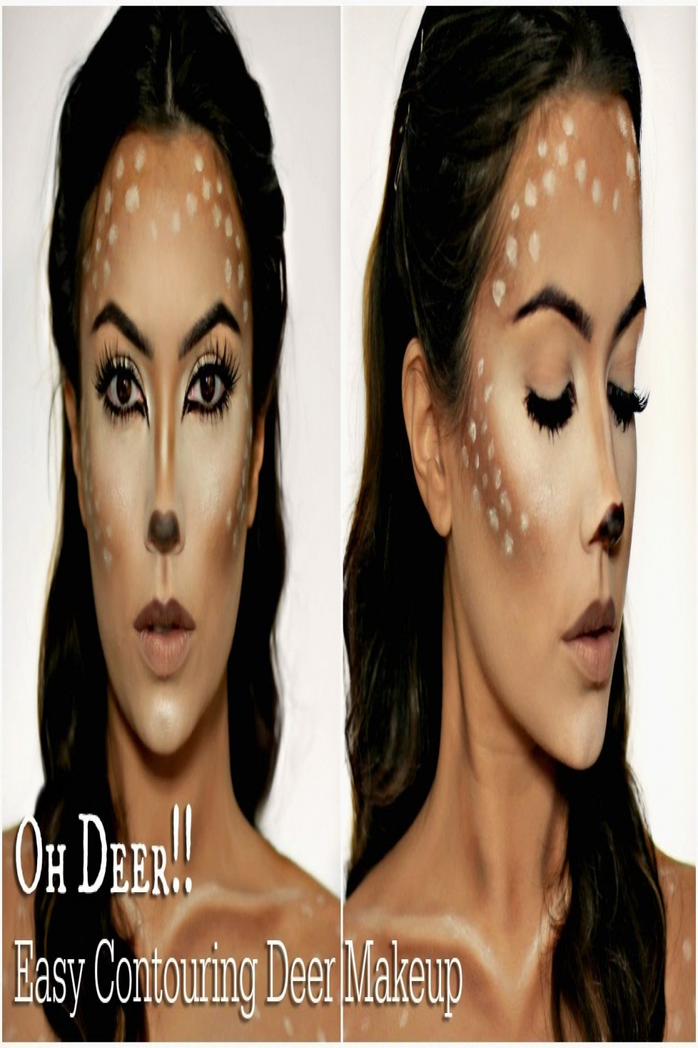 Easy Deer Makeup Tutorial  Halloween