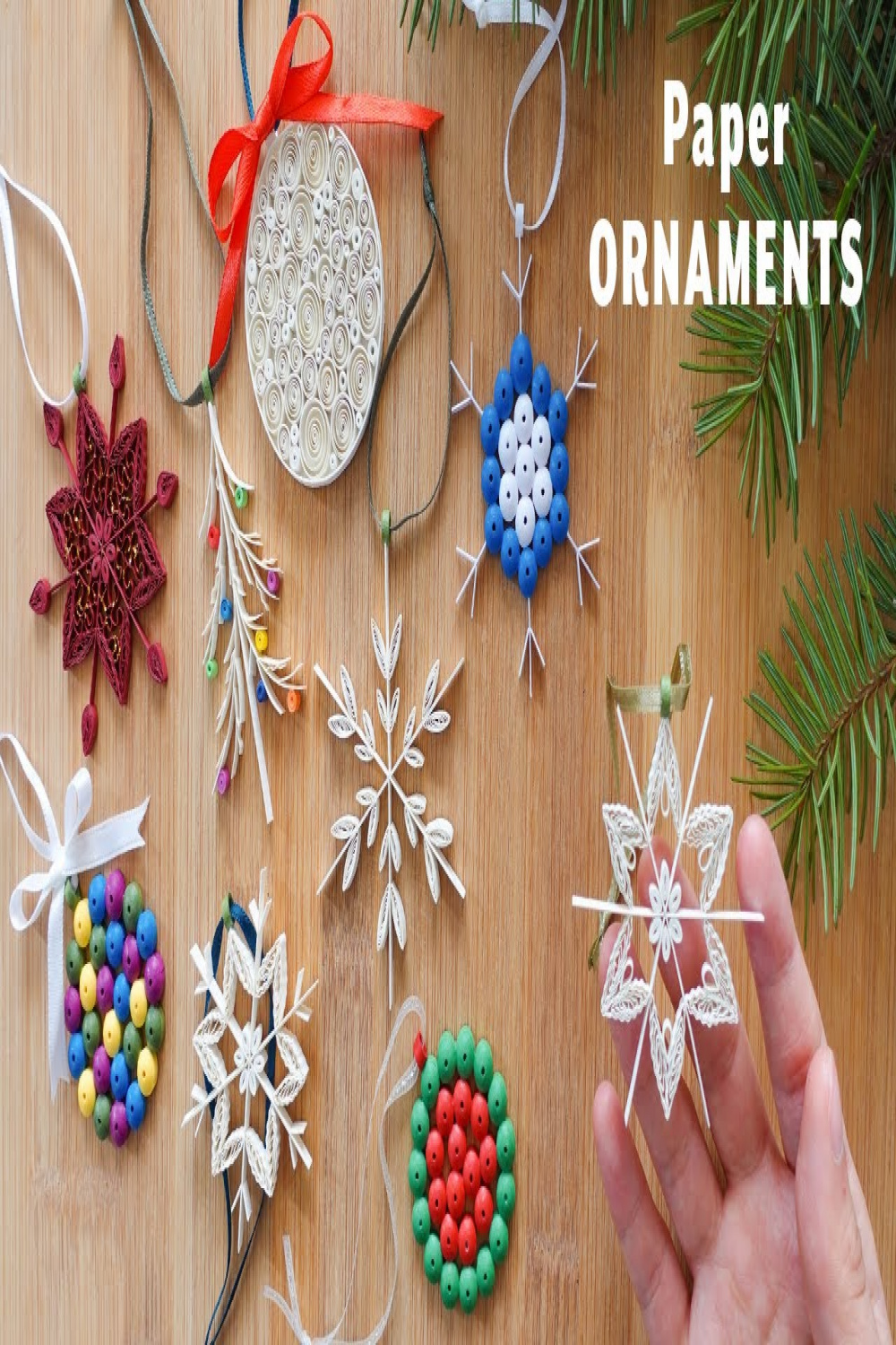 + Easy Paper Quilling Christmas Ornaments  DIY Snowflakes, Tree Decor