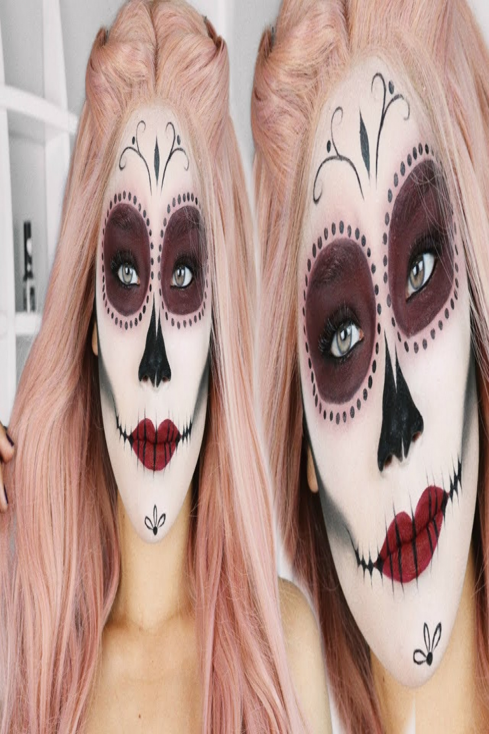 EASY Sugar Skull Makeup Tutorial  SUBTITULOS