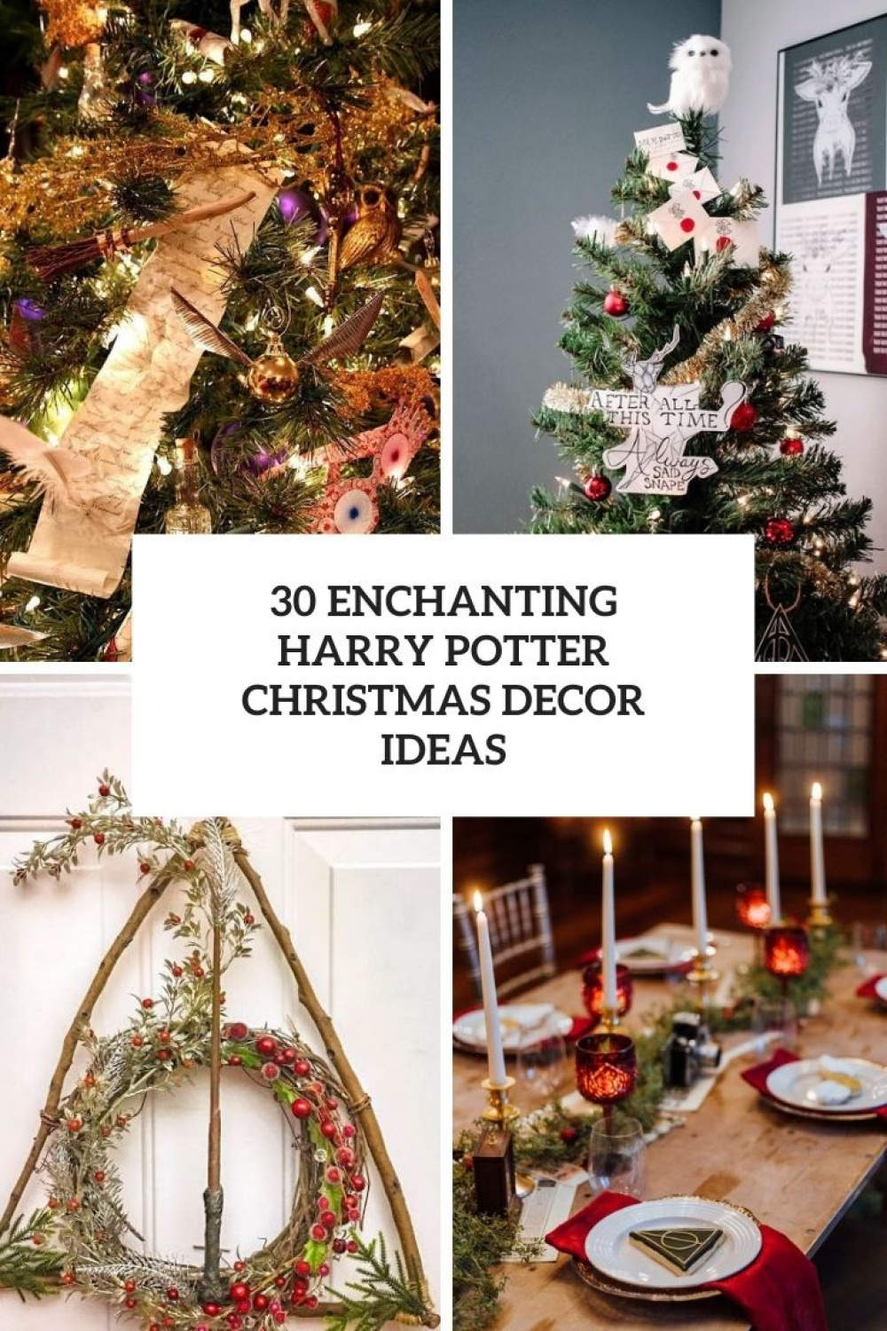 Enchanting Harry Potter Christmas Decor Ideas - DigsDigs