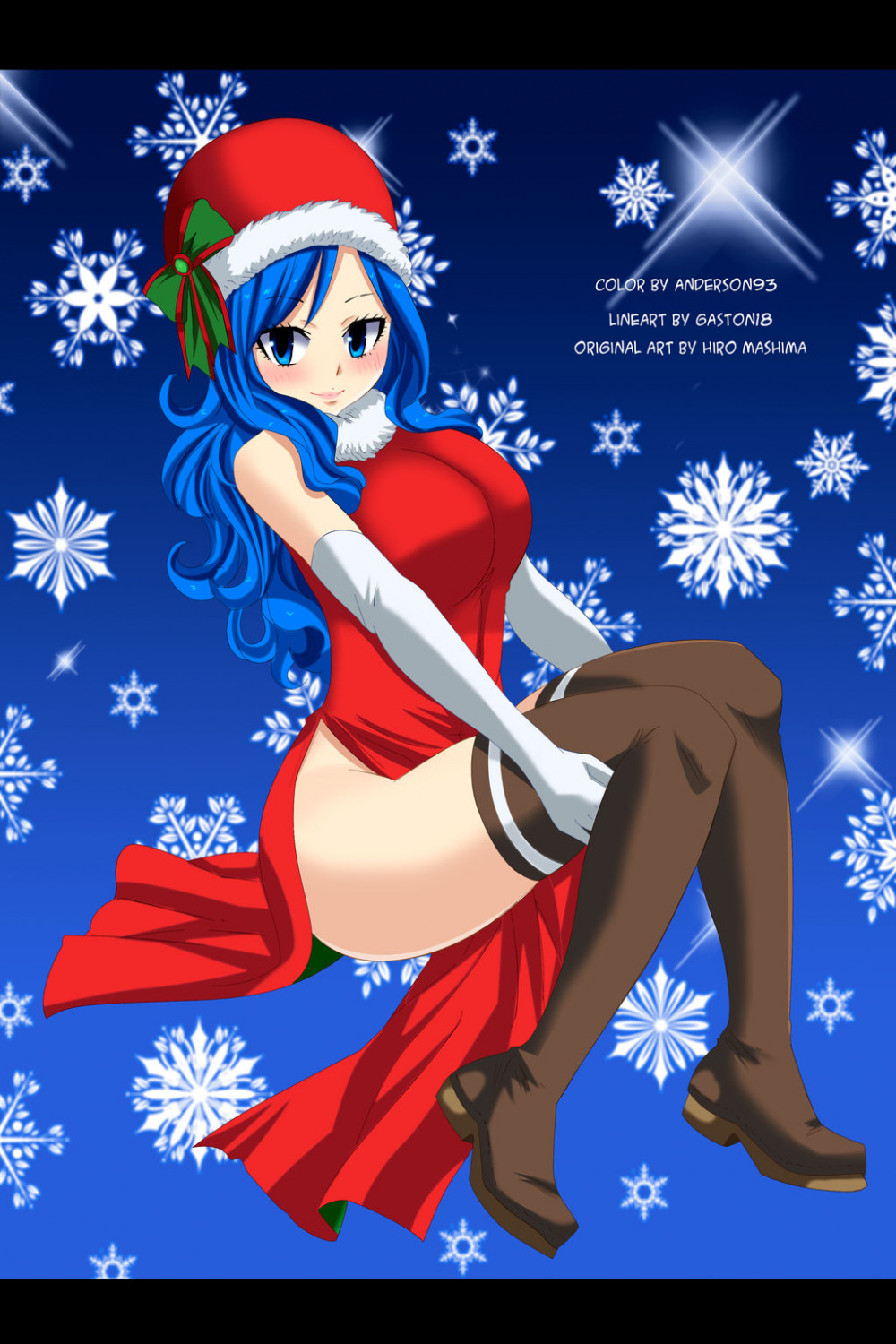 Fairy Tail - Juvia Merry Christmas by Anderson on DeviantArt