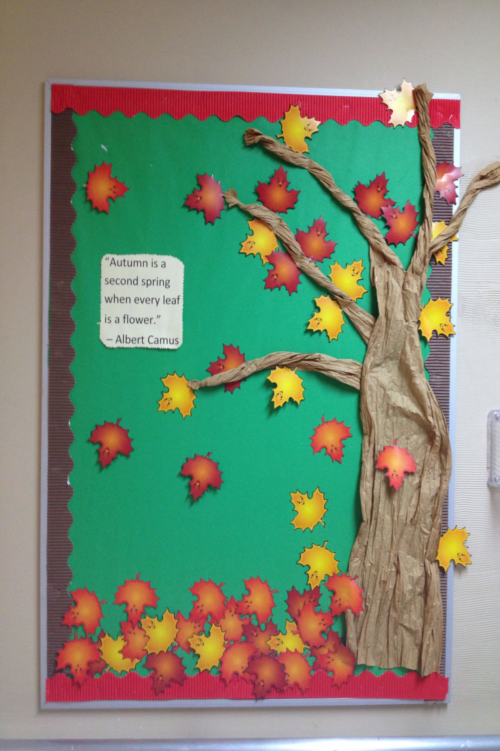 Fall bulletin board for nursing home