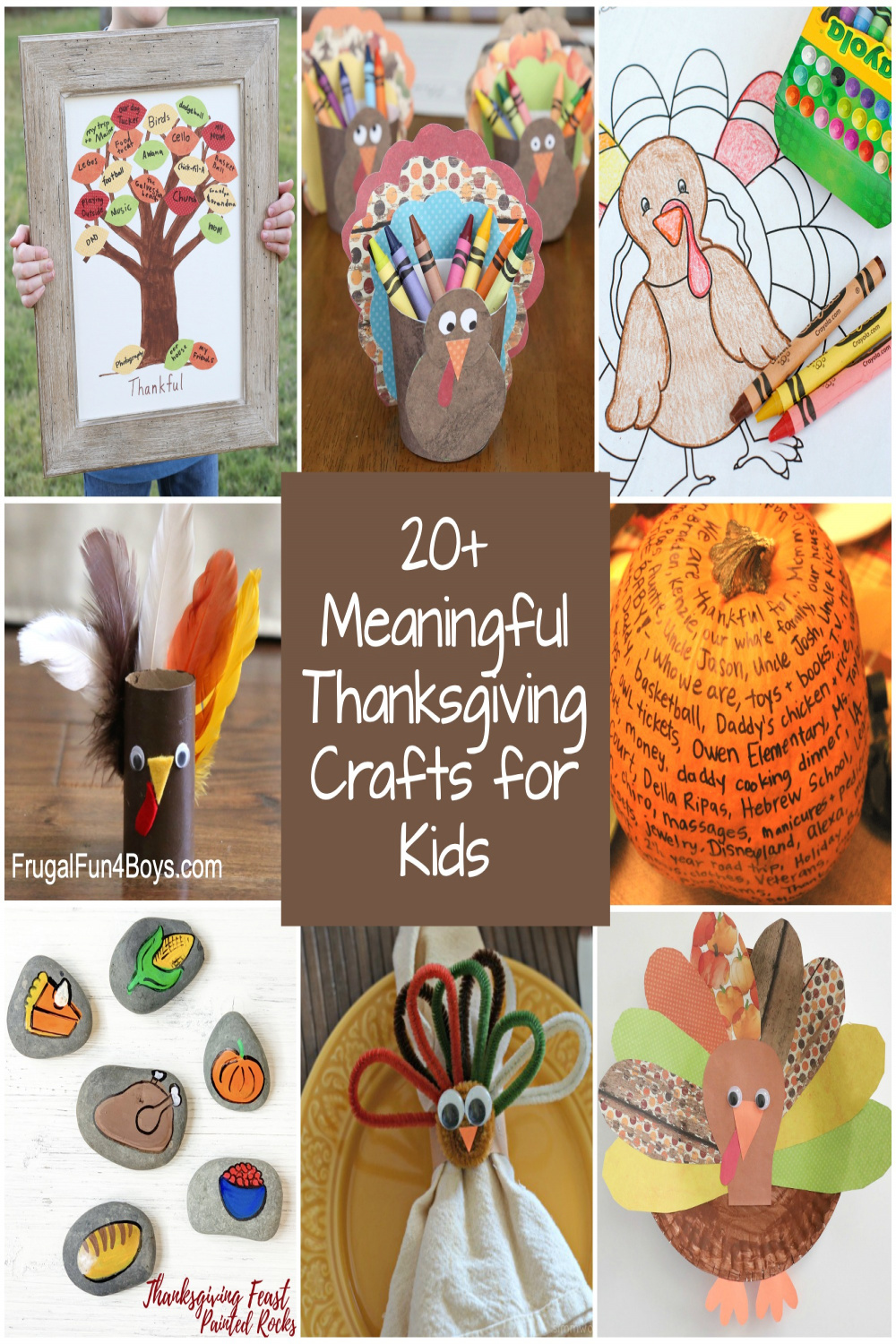 Fun and Meaningful Thanksgiving Crafts for Kids - Frugal Fun For