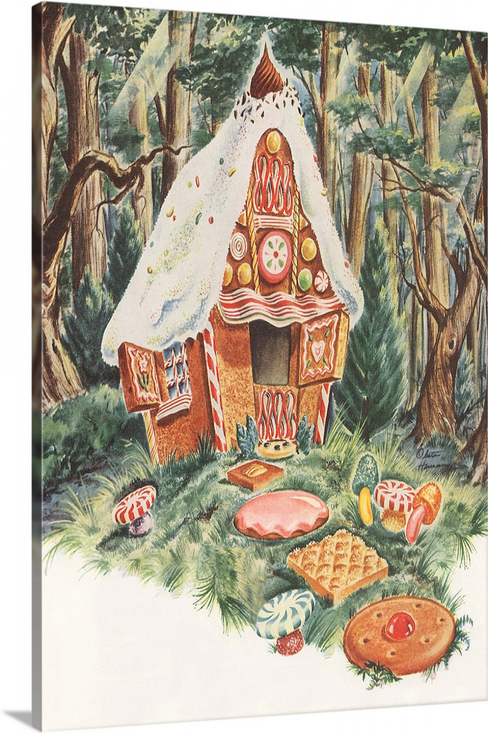 Gingerbread House Wall Art, Canvas Prints, Framed Prints, Wall