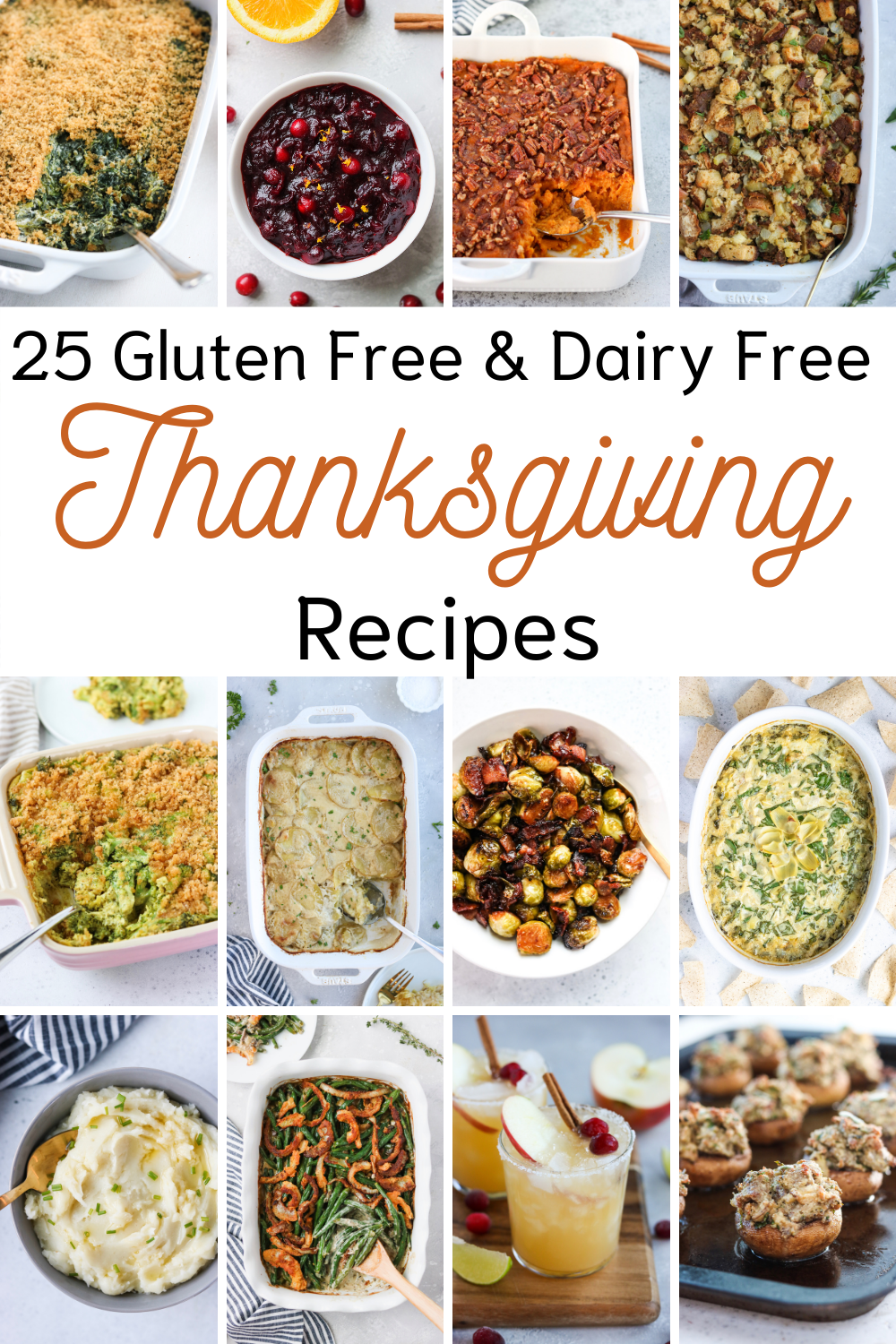 Gluten Free and Dairy Free Thanksgiving Recipes - Mary