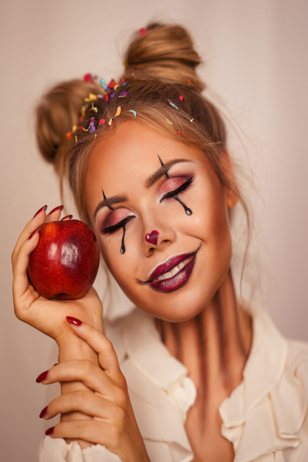 Halloween Makeup Clown -  einfache Ideen - TheRubinRose