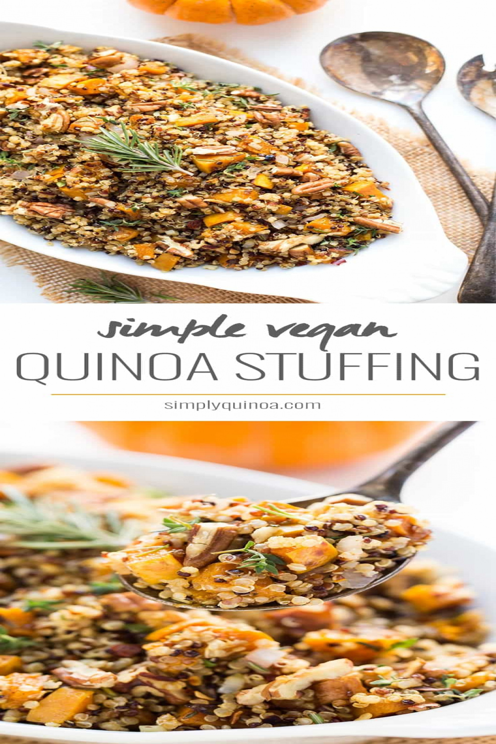 Healthy Quinoa Stuffing Recipe (Gluten-Free & Vegan) - Simply Quinoa