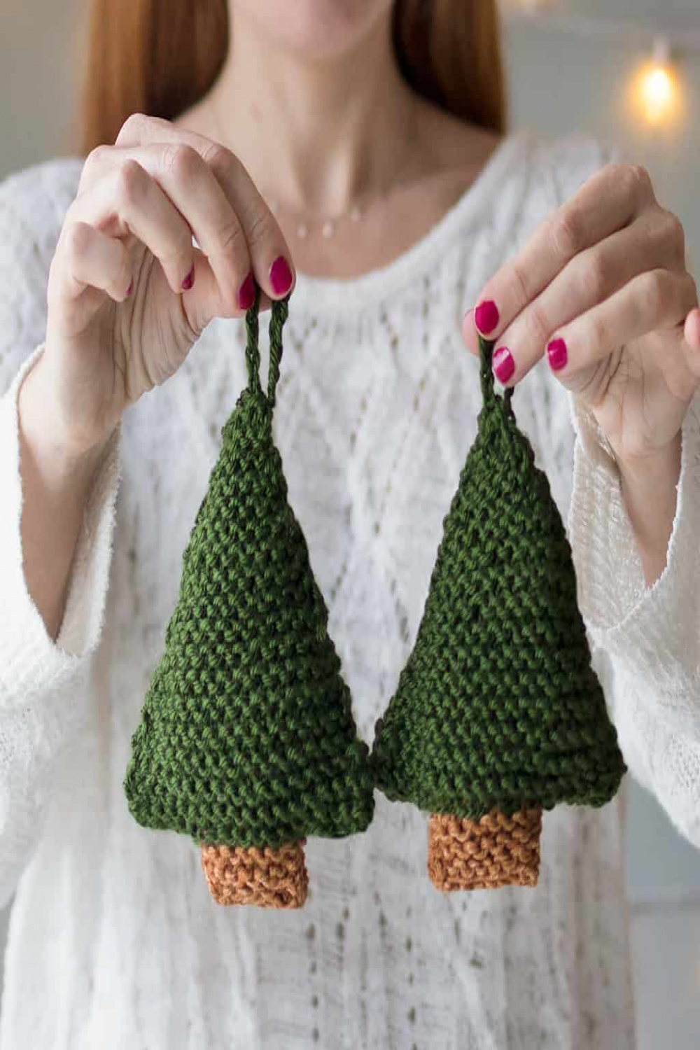 How to Knit Christmas Trees the Easy Way -