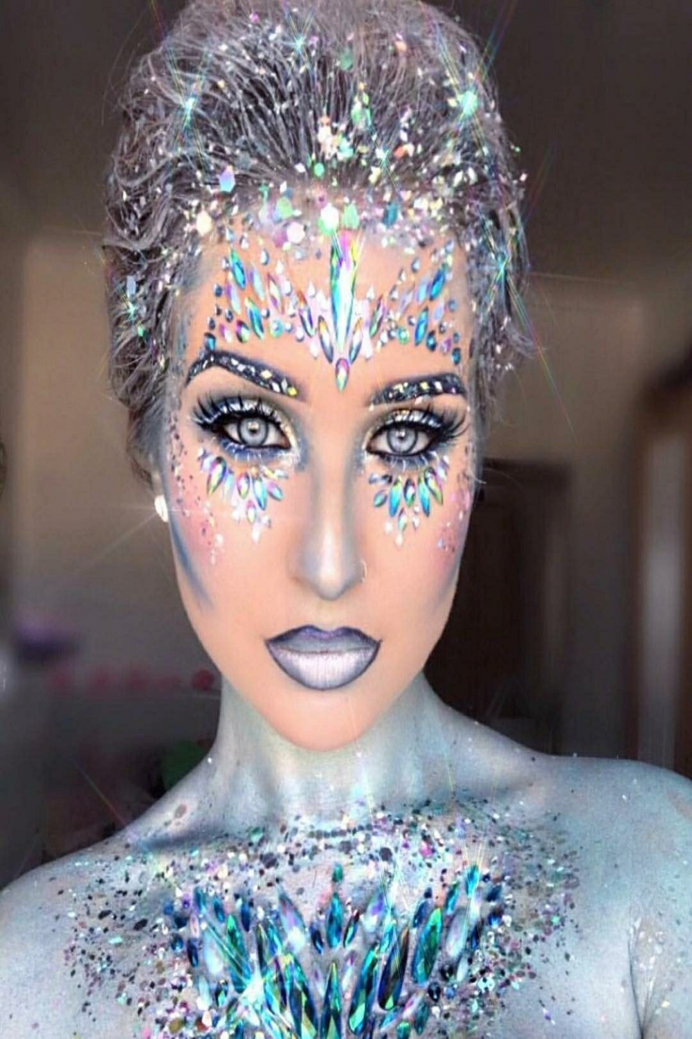 Ice Queen  Halloween makeup easy, Halloween makeup looks