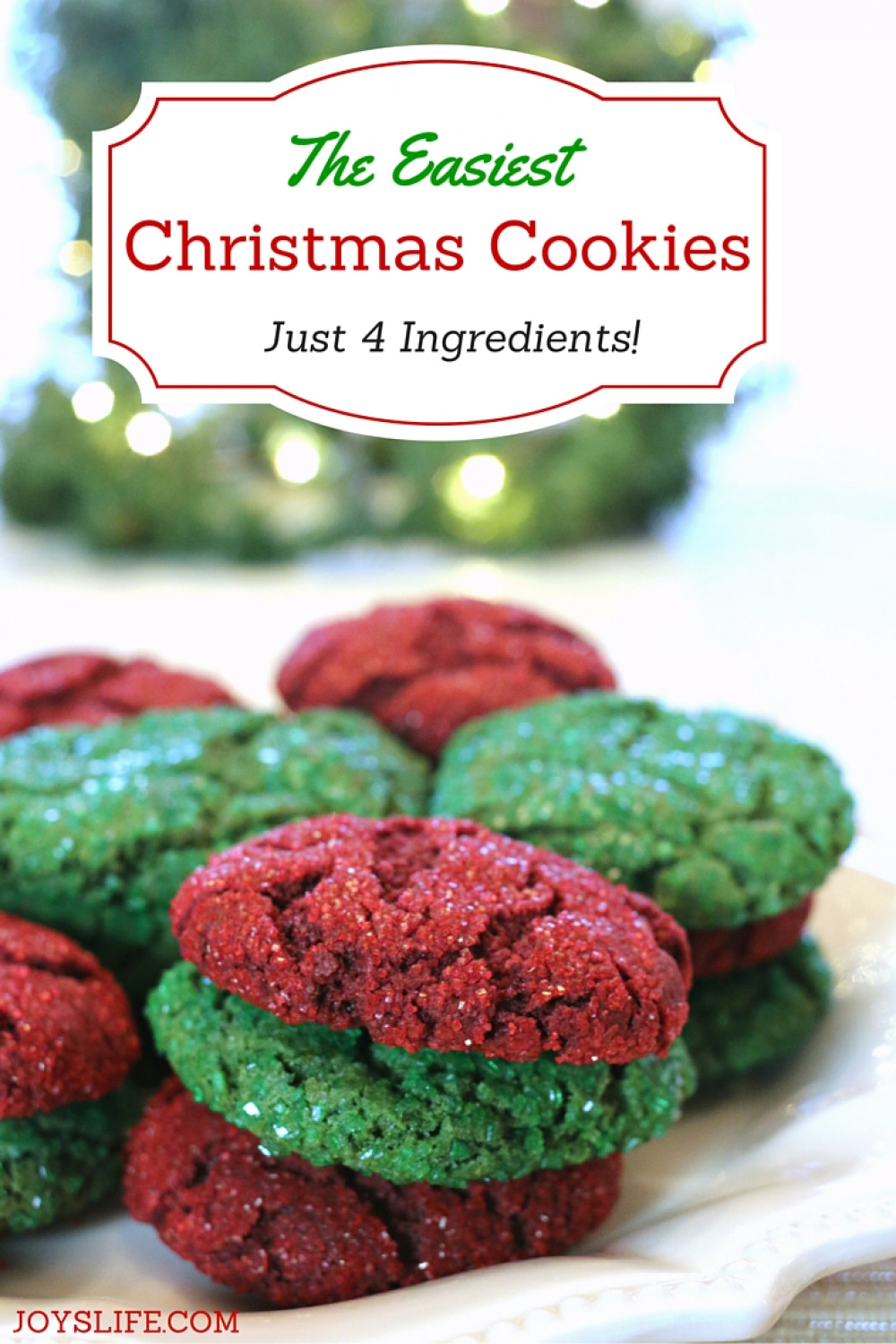 Ingredient Christmas Cookies