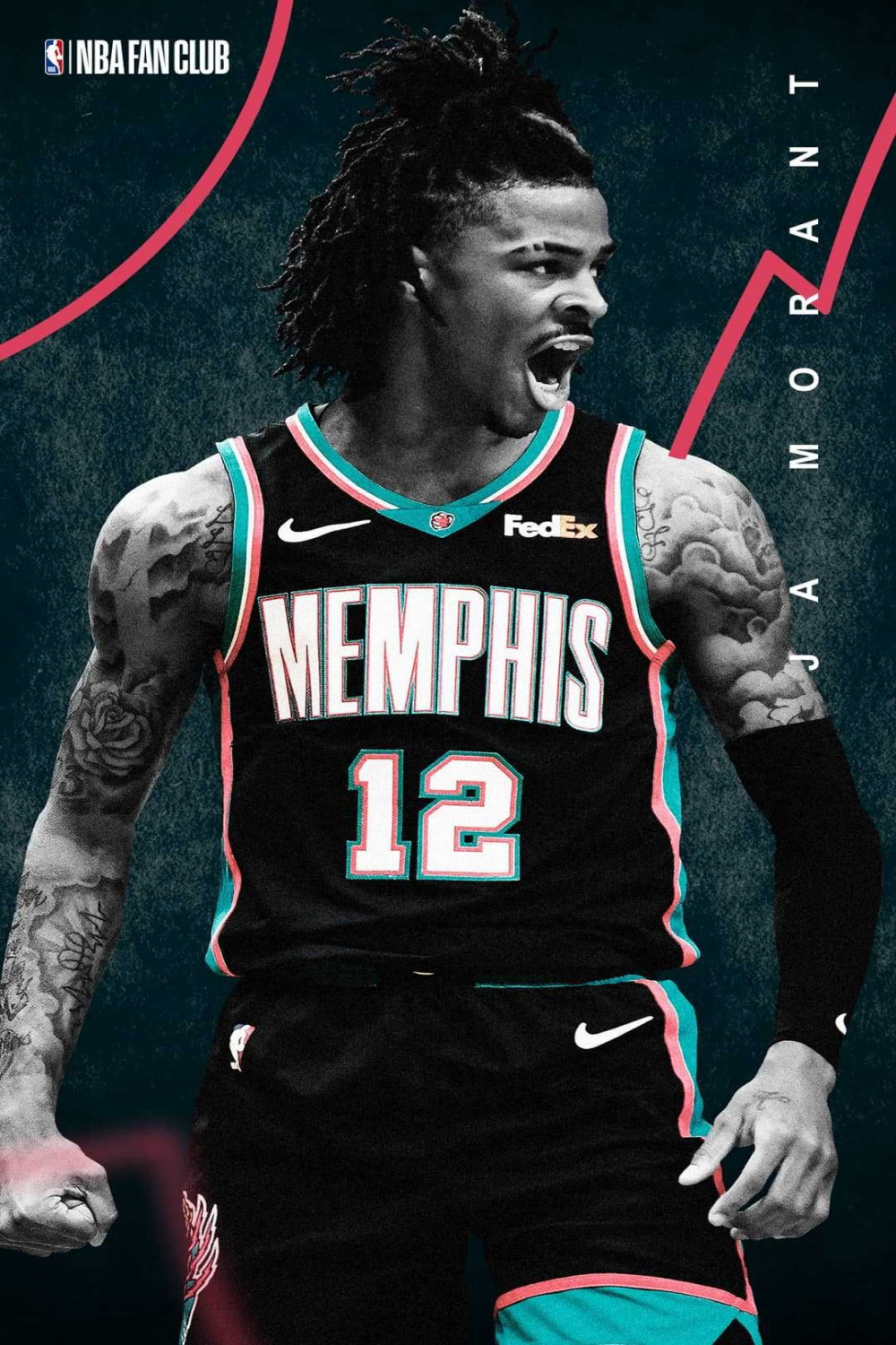 Ja Morant Wallpaper Discover more cartoon, dunk, iphone, memphis