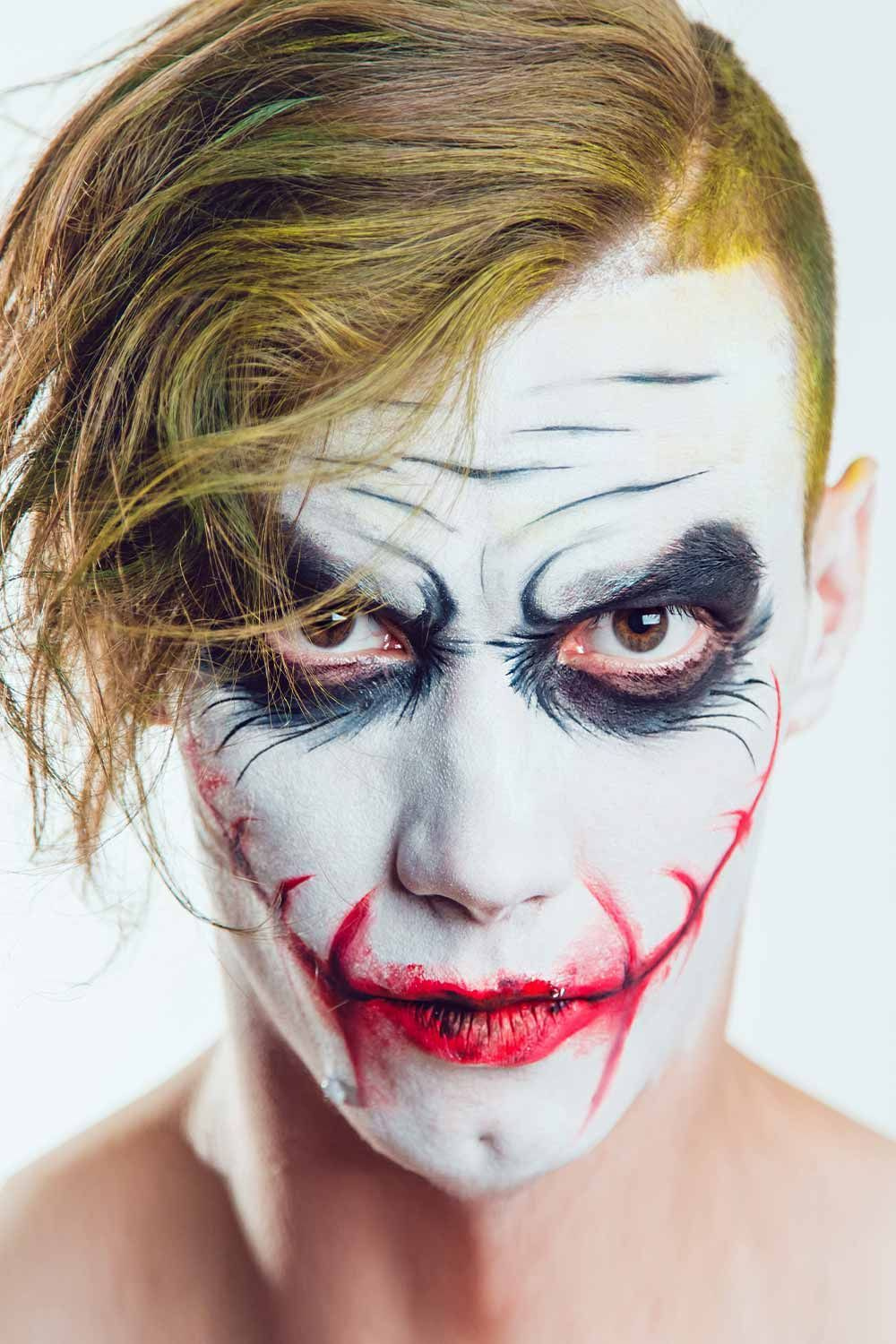 Joker Halloween Makeup Men  Joker halloween makeup, Halloween