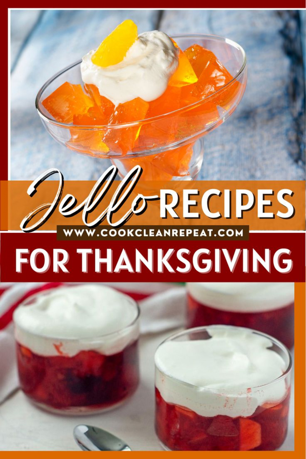 Looking for new jello recipes for Thanksgiving? This post will not