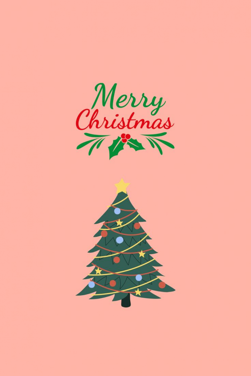 Merry Christmas Cute Christmas Wallpaper Aesthetic in