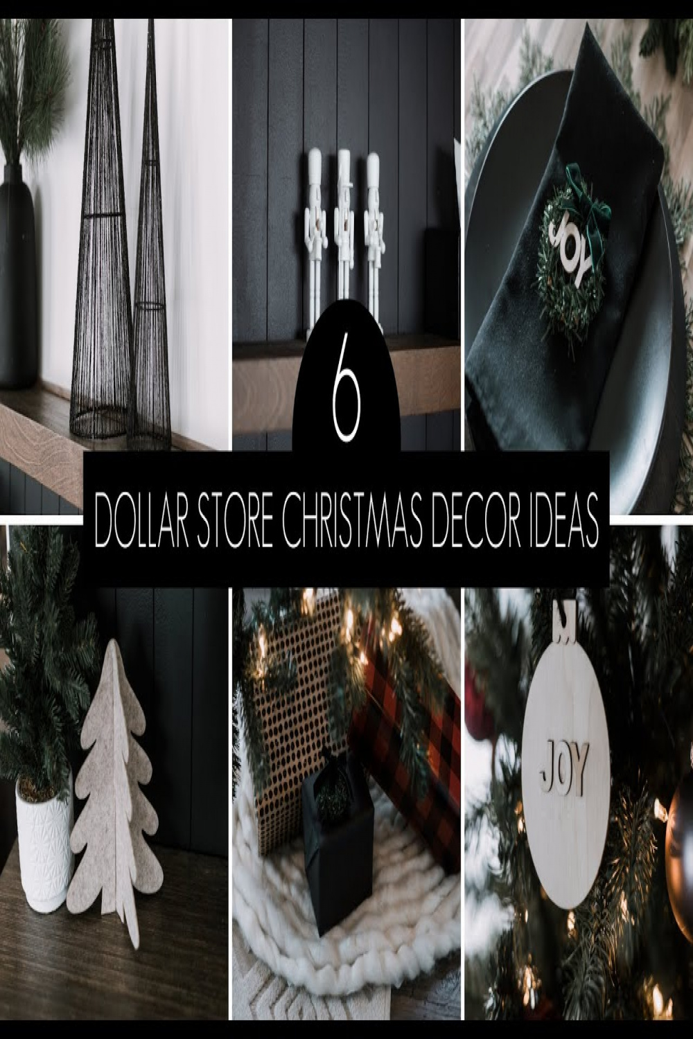 Modern Dollar Store DIY Christmas Decor Ideas