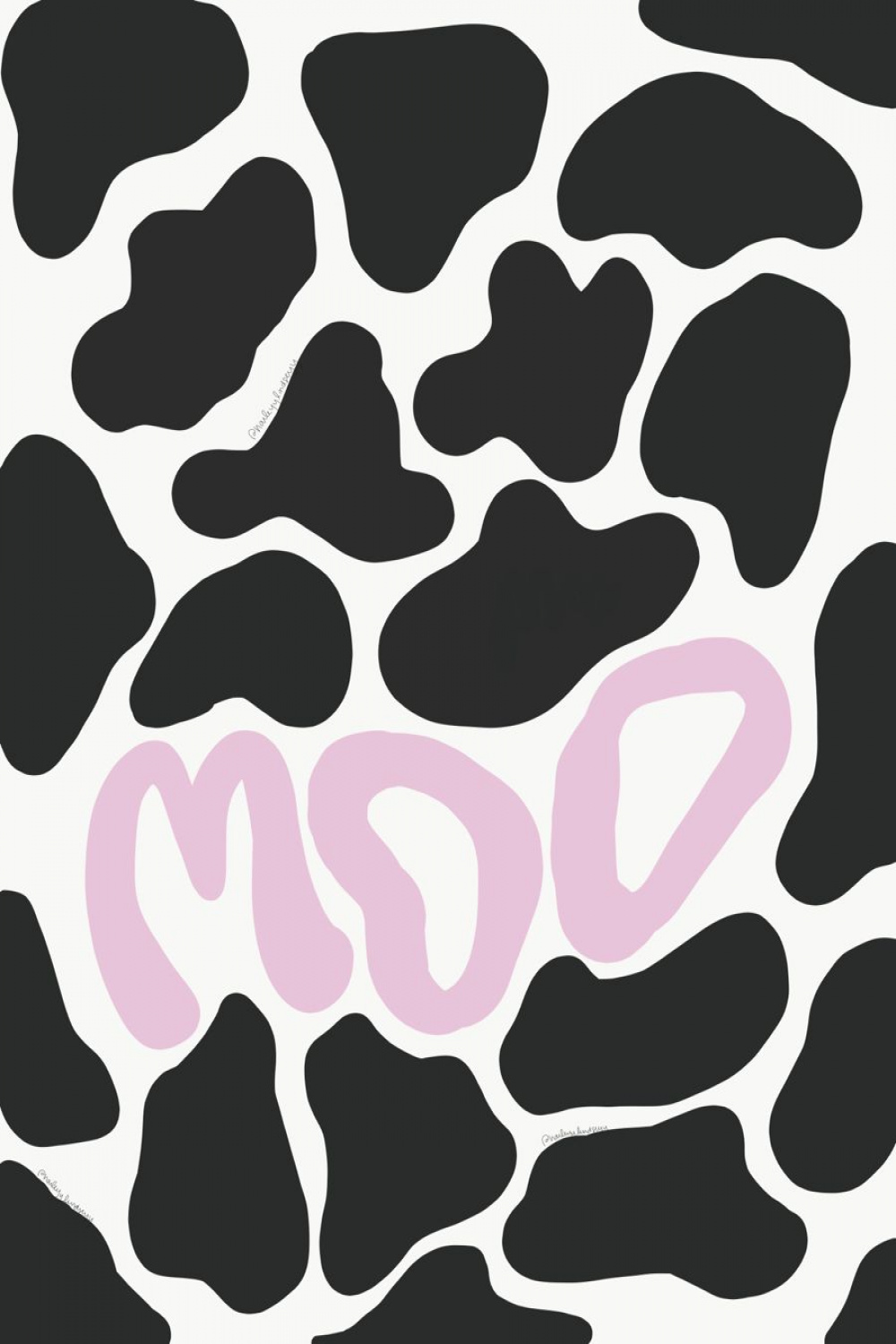 moo wallpaper  Cow print wallpaper, Cow wallpaper, Animal print