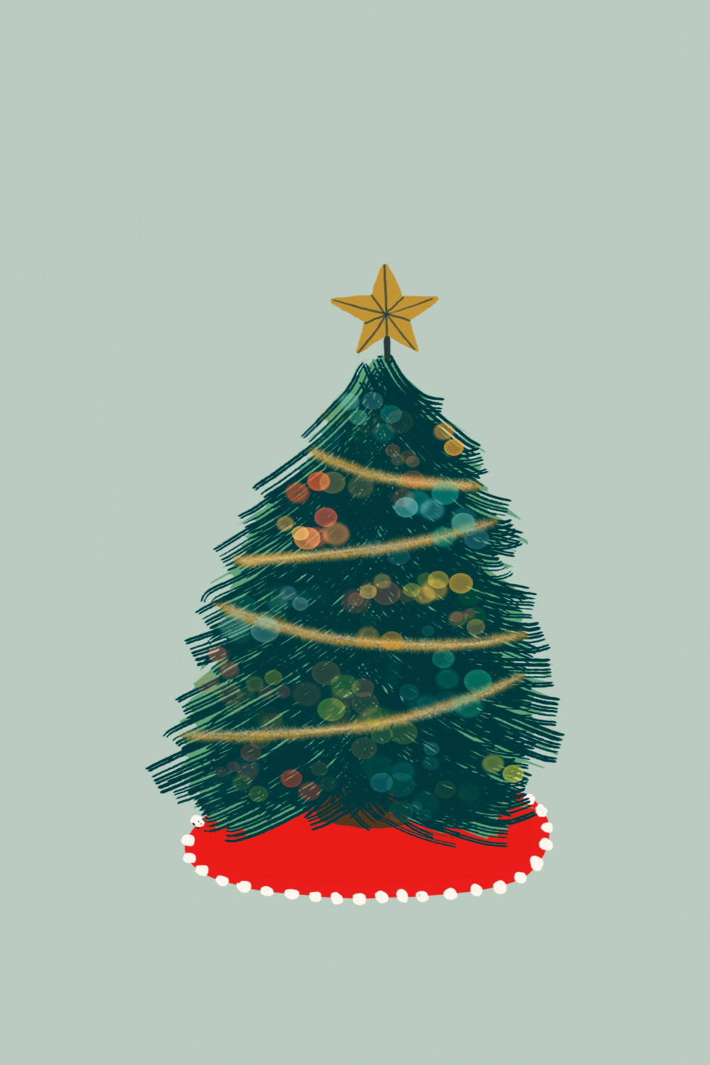 O Christmas Tree Phone Wallpaper - Whatever Bright Things