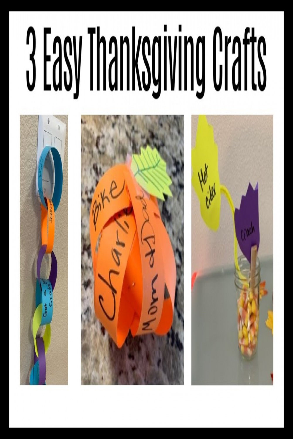 Paper Craft Ideas for Thanksgiving (Easy & Fun) Projects on