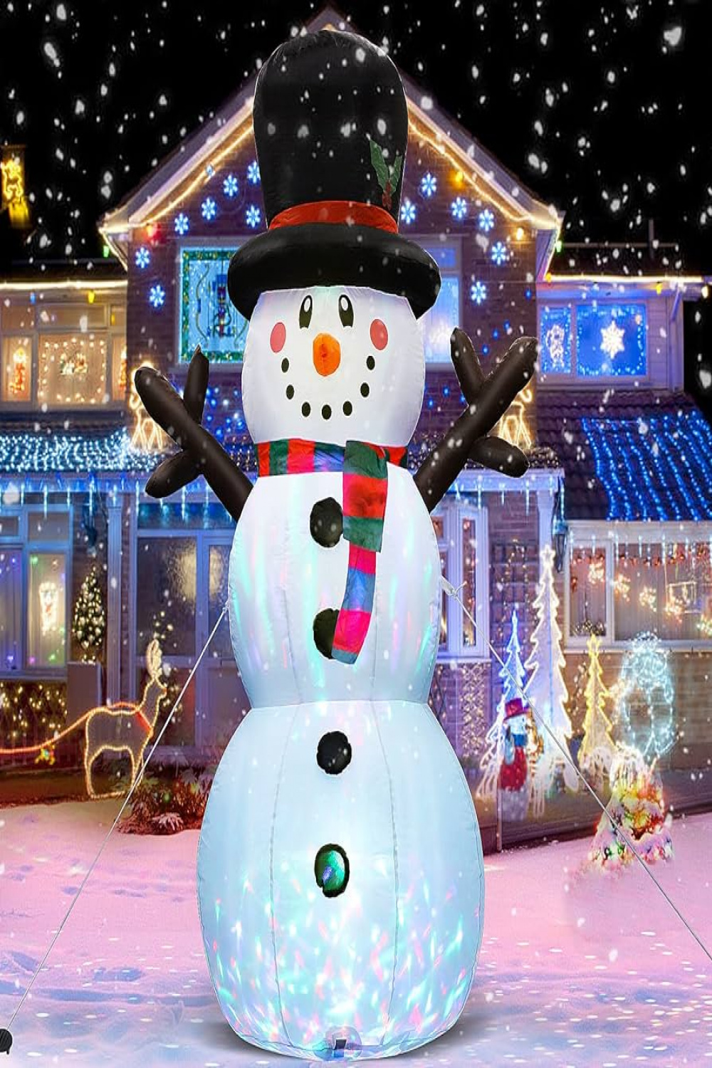 PARTY Life Christmas Inflatables Outdoor Decorations, Christmas Blow Ups  Decorations Outdoor Yard, Inflatable Snowman, Christmas Outdoor  Inflatables,