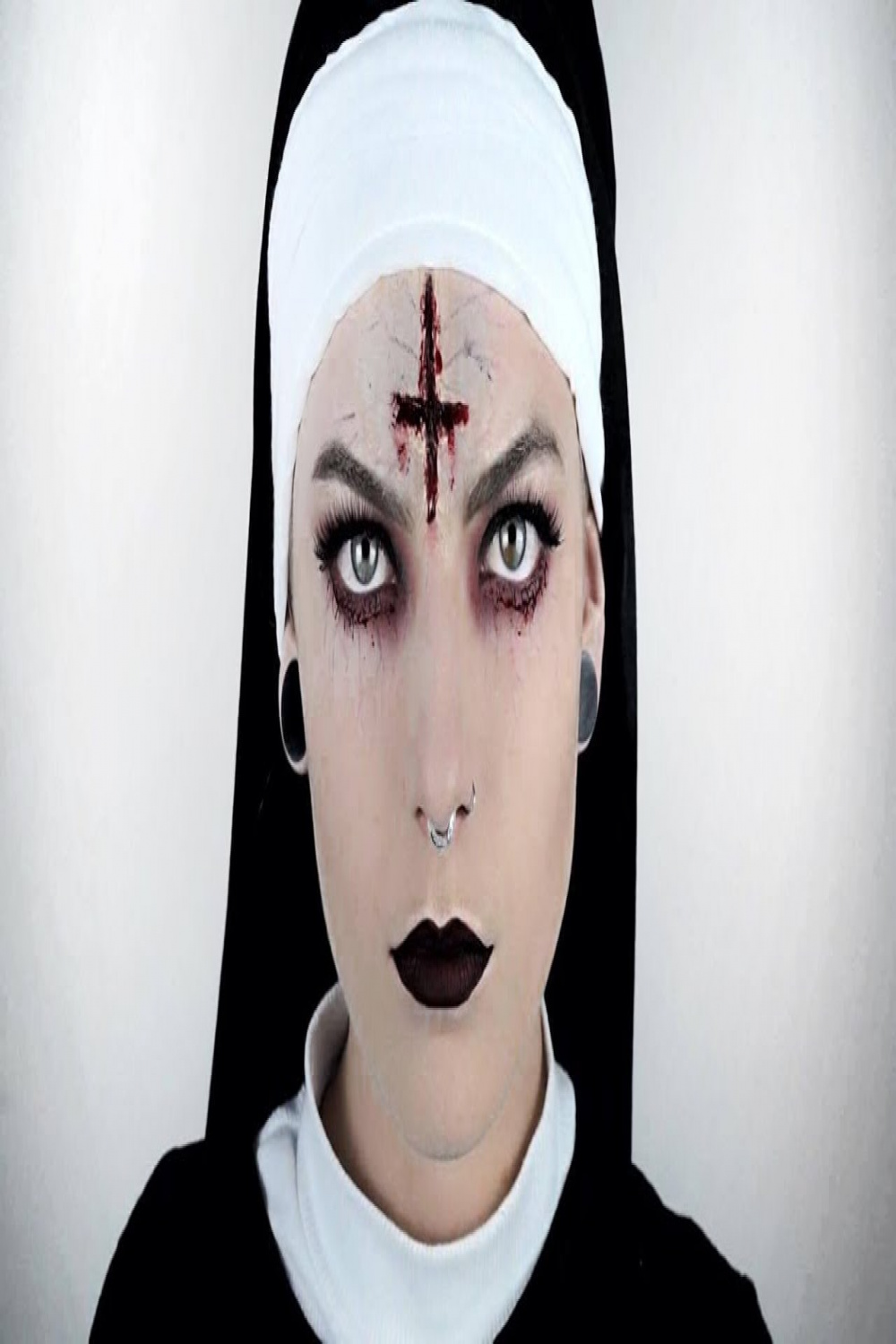 POSESSED/EVIL NUN  halloween tutorial