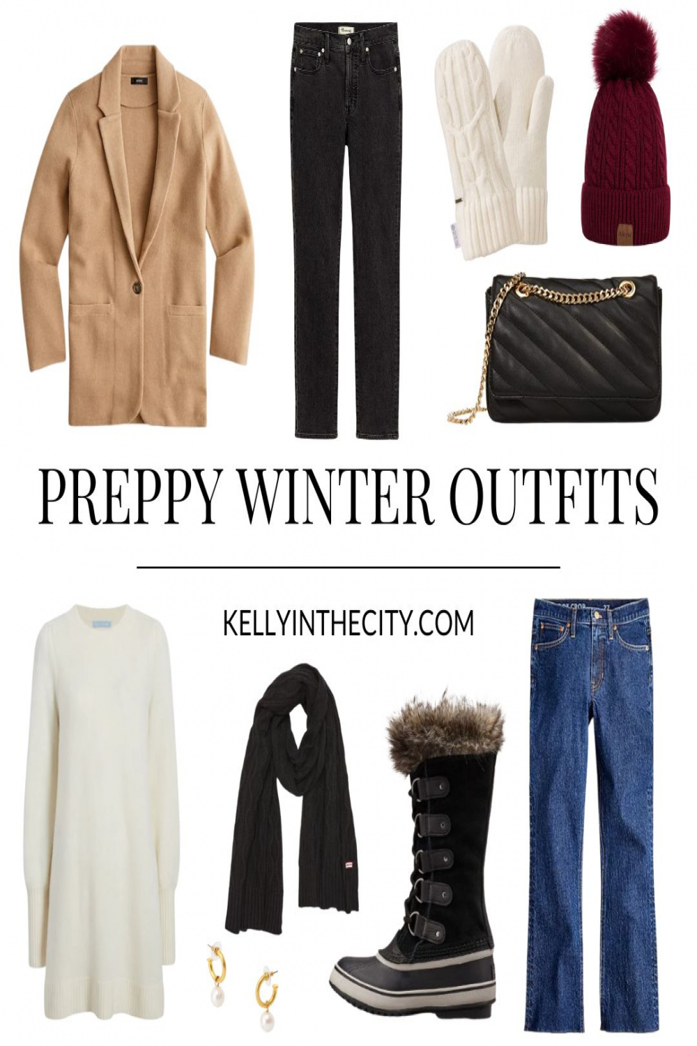 Preppy Winter Outfits - Kelly in the City  Lifestyle Blog