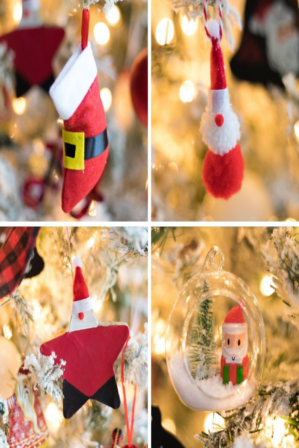 Simple Santa Ornaments You Can Make  Fun36