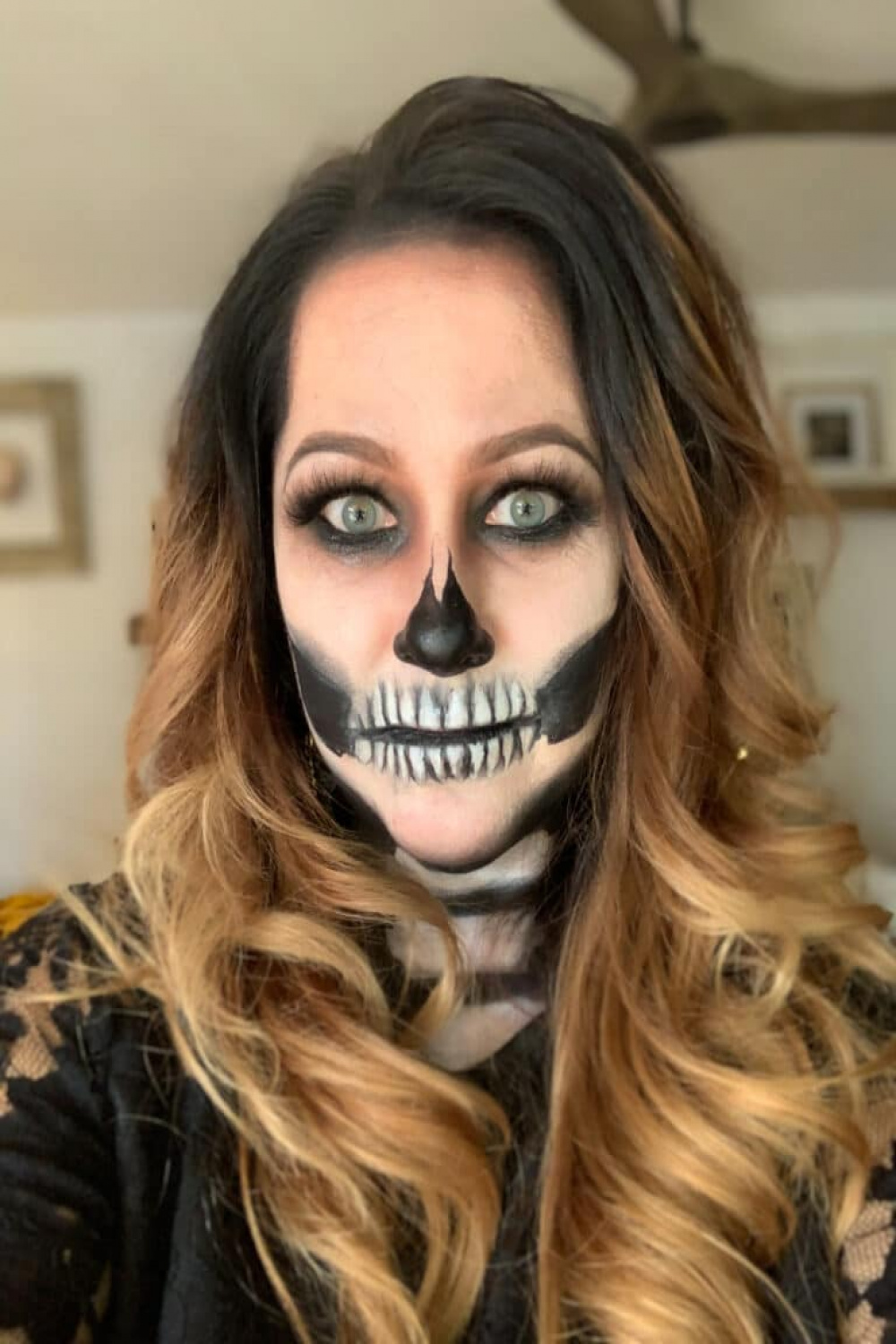 Skeleton Face Makeup - girl. Inspired.