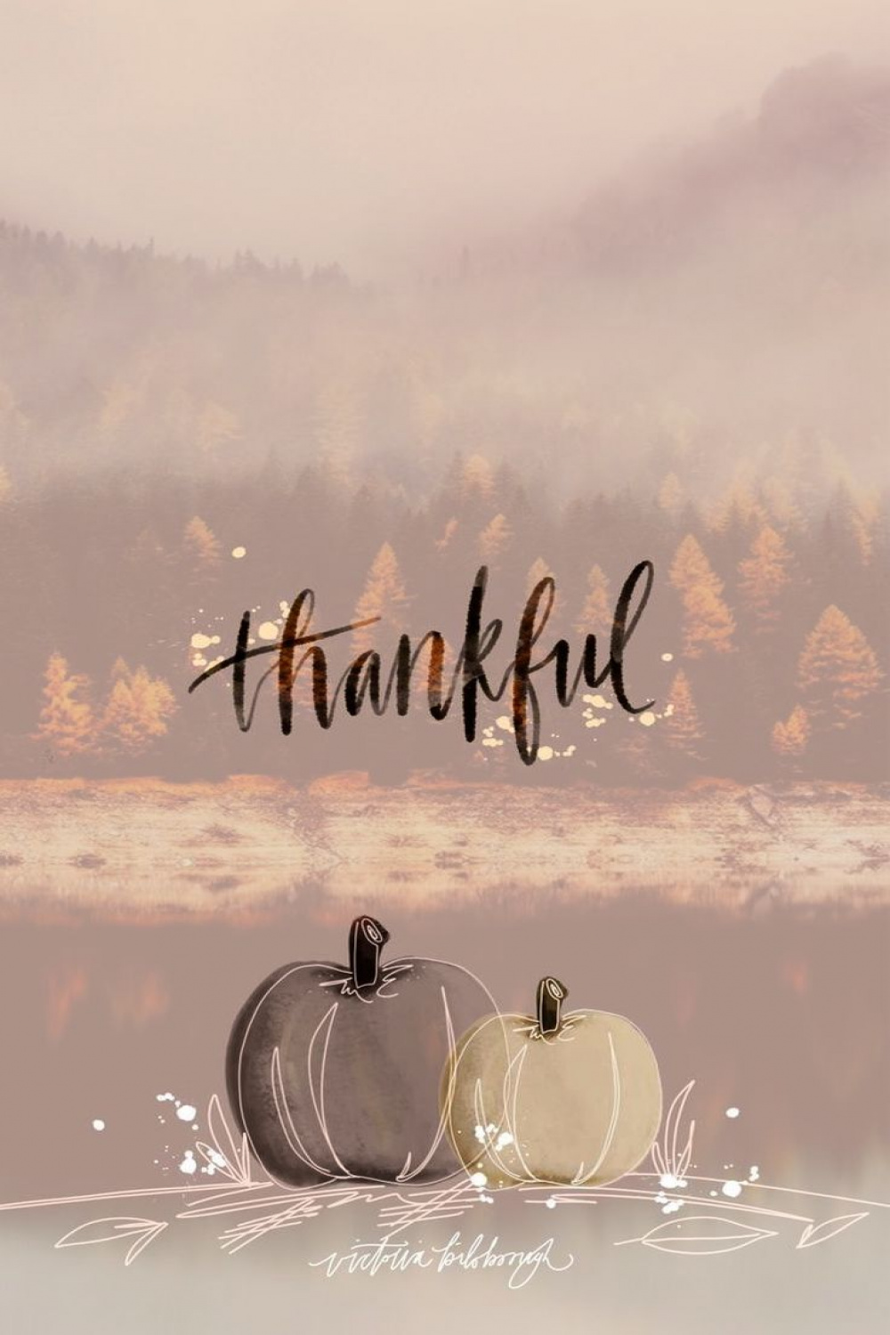 Thankful fall thanksgiving iPhone wallpaper  Iphone wallpaper