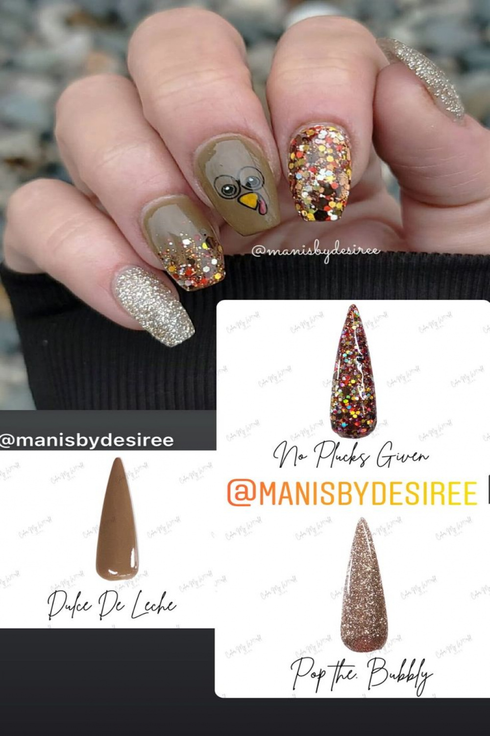 Thanksgiving Dip Powder Mani  Thanksgiving nails, Mani, Unique