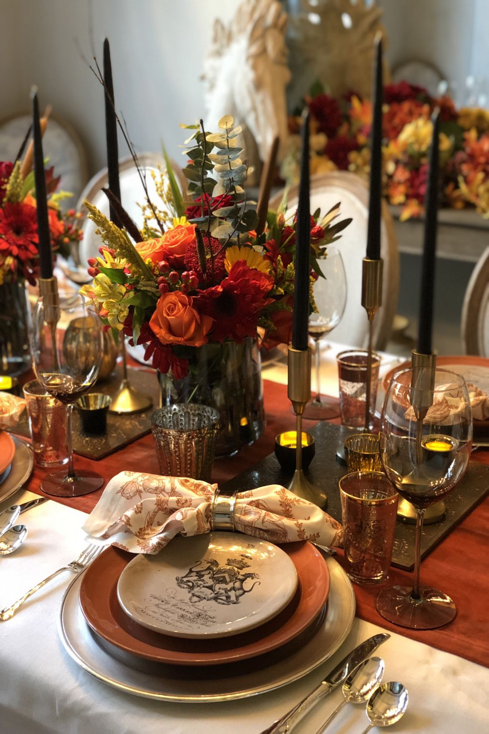 Thanksgiving Table  Fall table settings, Fall table, Fall table decor