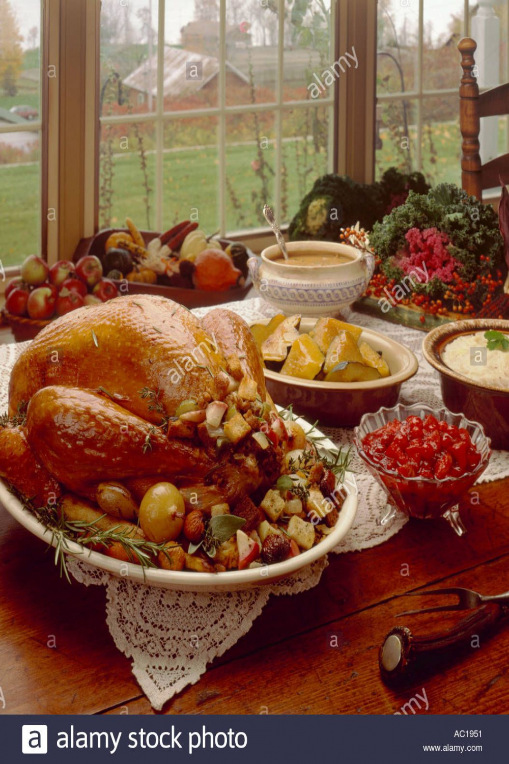 Thanksgiving Table Setting Turkey   Turkey dinner