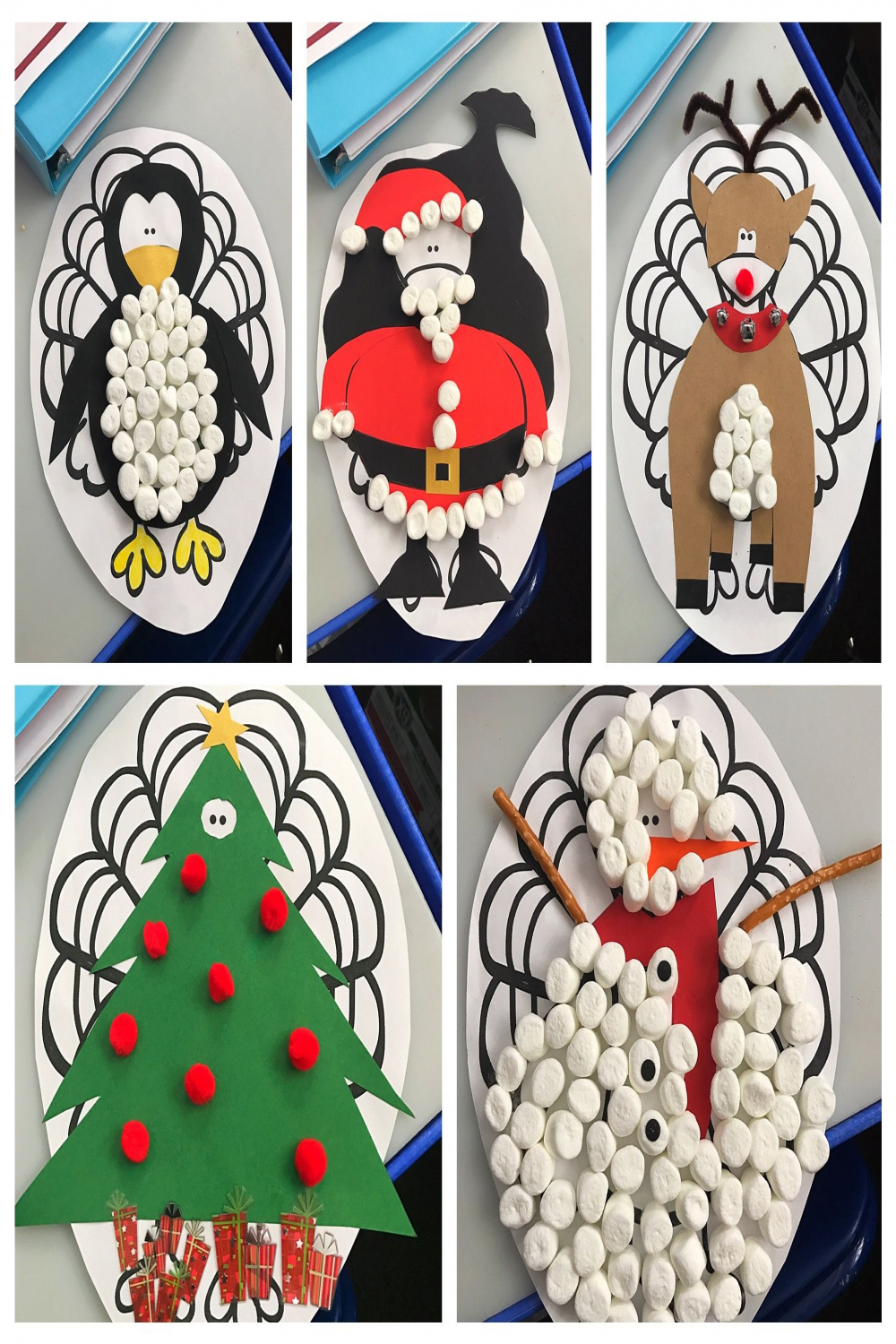 Turkey disguise project for kindergarten; Santa turkey disguise